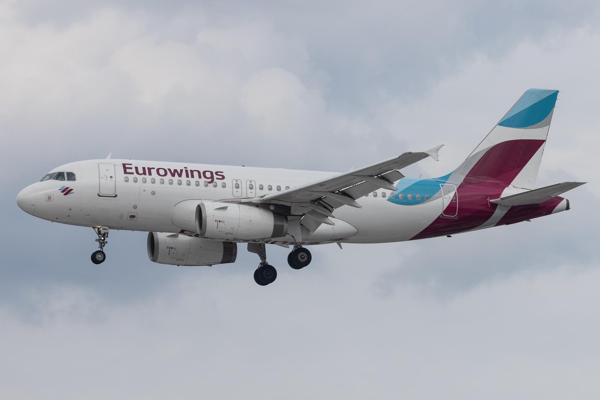 Hamburg Airport: Eurowings (EW / EWG) | Airbus A319-132 A319 | D-AGWV | MSN 5467