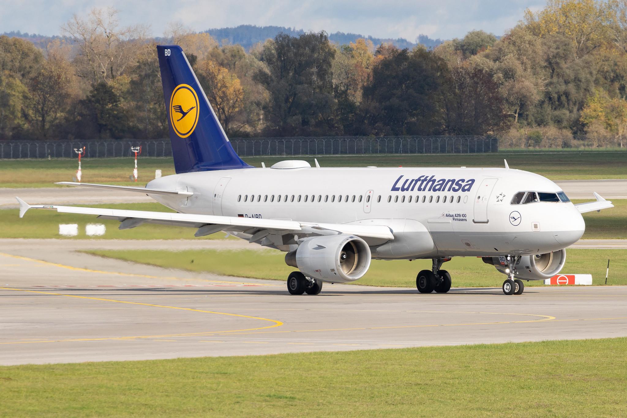 Munich Airport: Lufthansa (LH / DLH) | Airbus A319-112 A319 | D-AIBD | MSN 4455