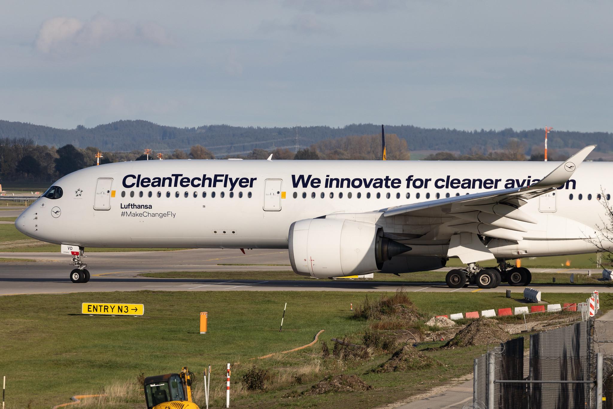 Munich Airport: Lufthansa (LH / DLH) | Livery: CleanTechFlyer Livery | Airbus A350-941 A359 | D-AIVD | MSN 280