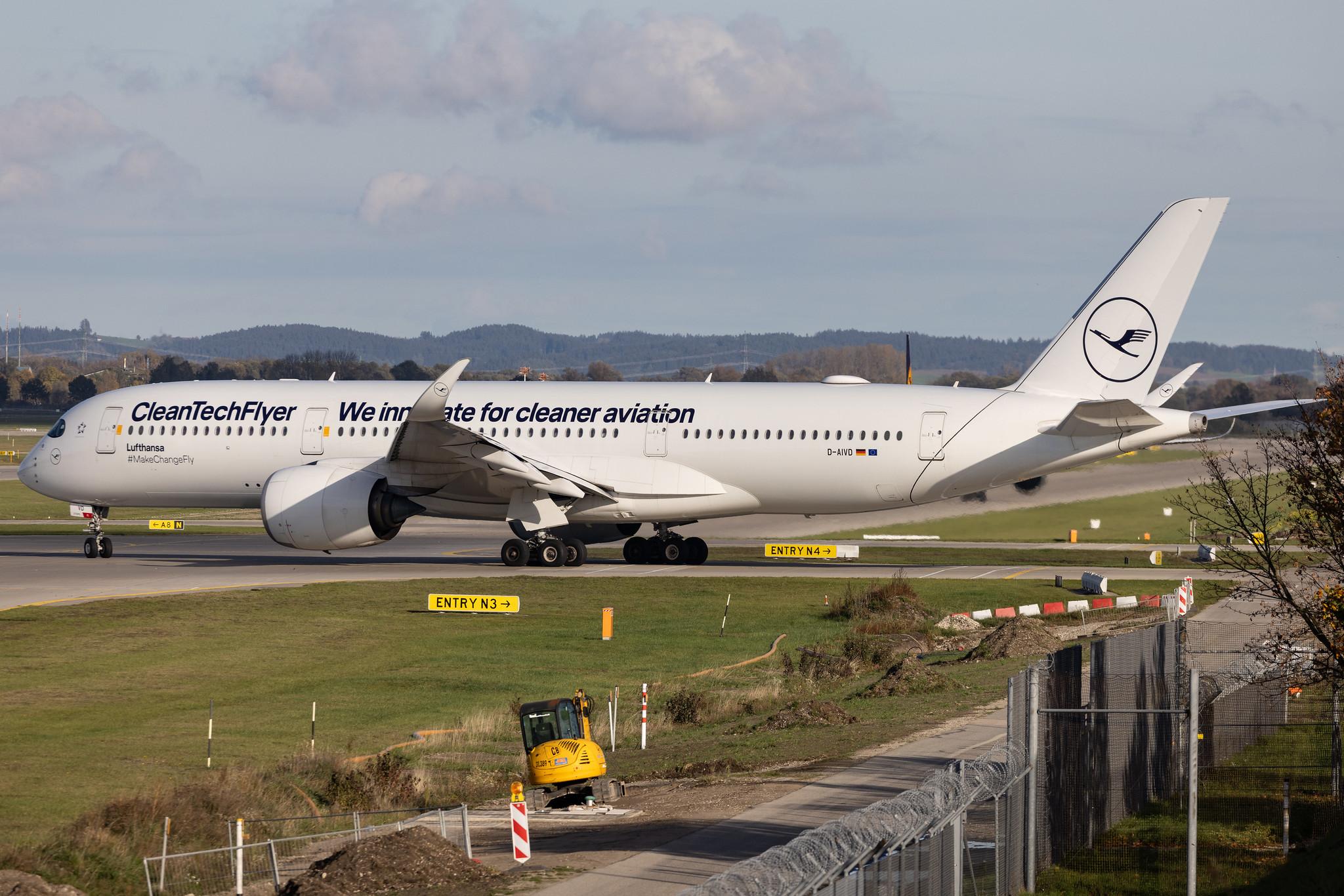 Munich Airport: Lufthansa (LH / DLH) | Livery: CleanTechFlyer Livery | Airbus A350-941 A359 | D-AIVD | MSN 280