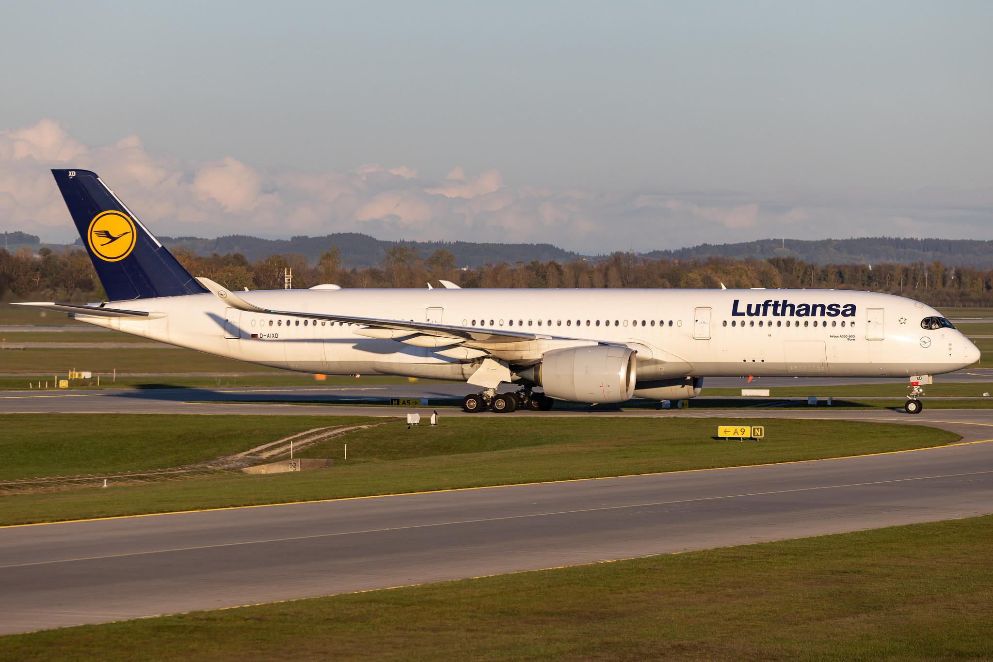 Munich Airport: Lufthansa (LH / DLH) | Airbus A350-941 A359 | D-AIXD | MSN 127