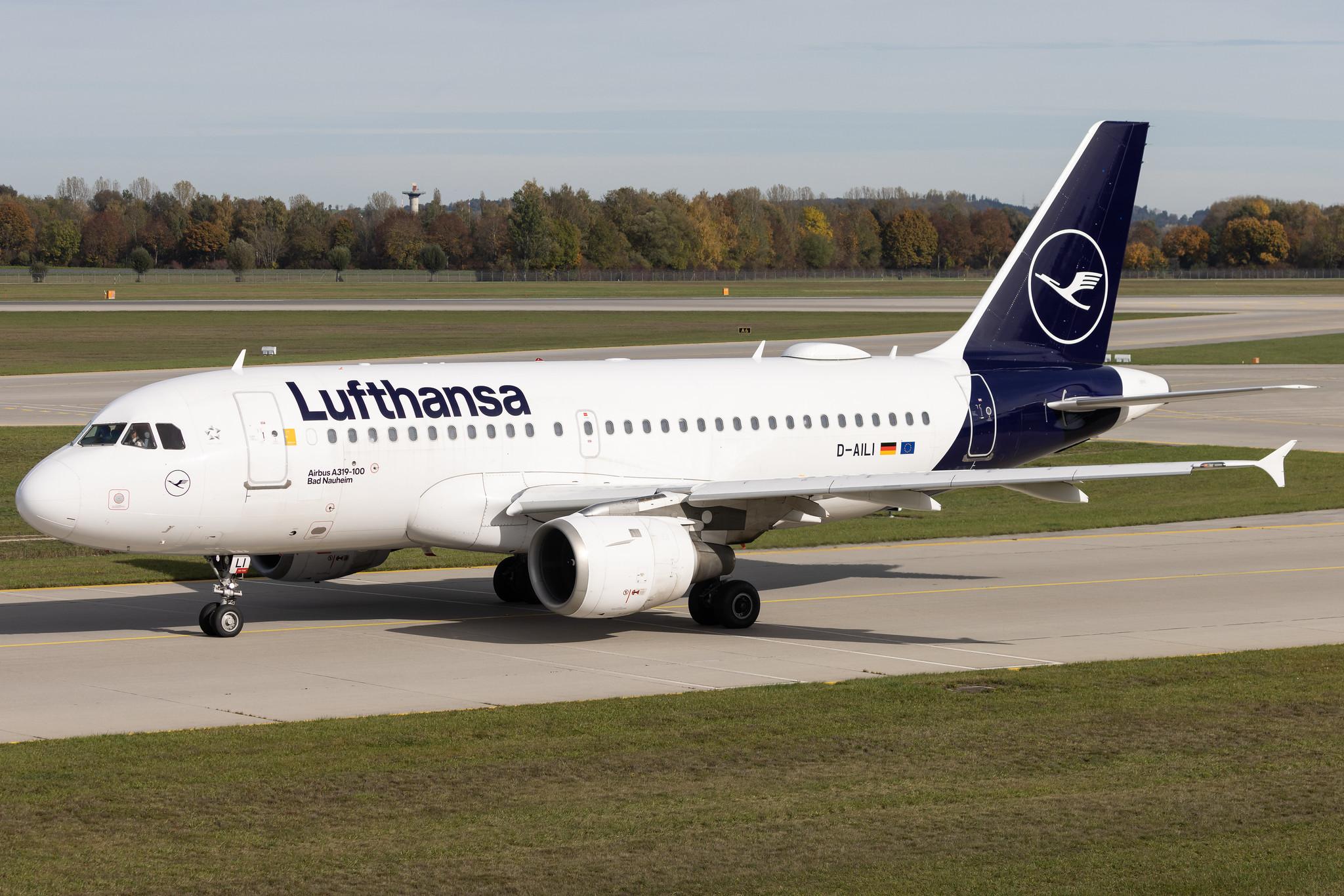 Munich Airport: Lufthansa (LH / DLH) | Airbus A319-114 A319 | D-AILI | MSN 0651