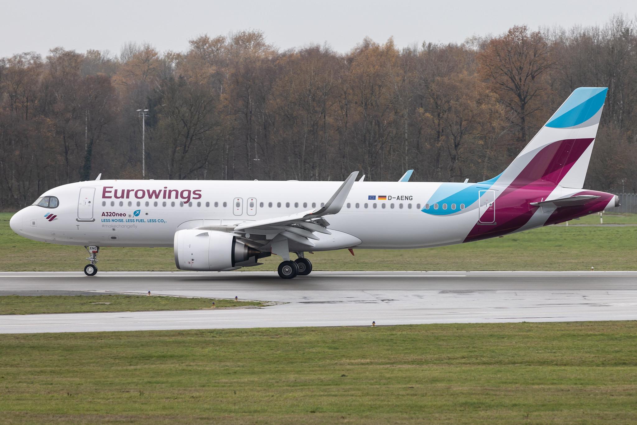 Hamburg Airport: Eurowings (EW / EWG) |  Airbus A320-251N A20N | D-AENG | MSN 10970
