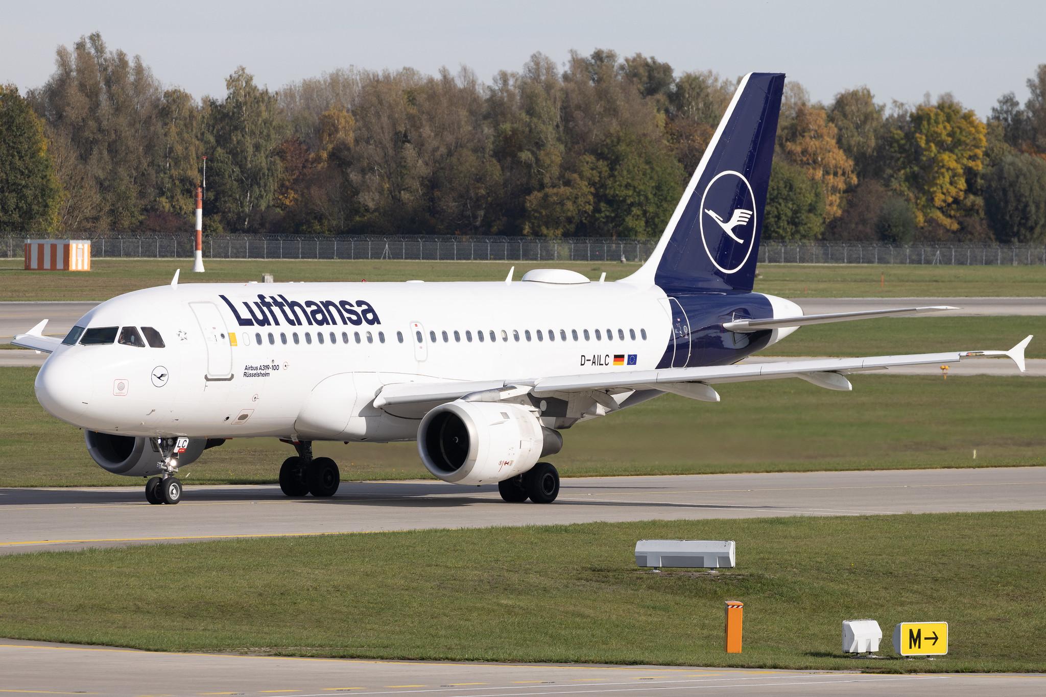 Munich Airport: Lufthansa (LH / DLH) | Airbus A319-114 A319 | D-AILC | MSN 0616