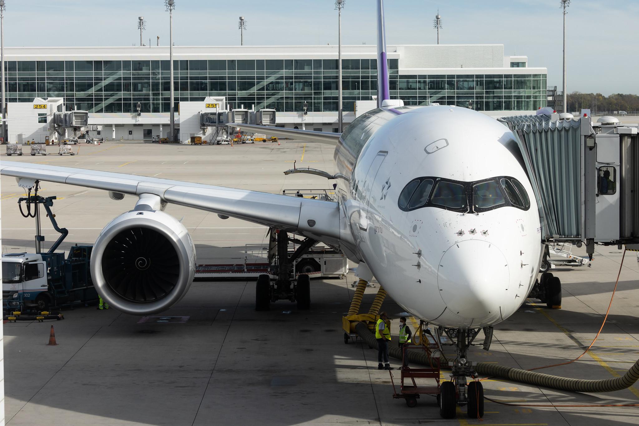 Munich Airport: Thai Airways (TG / THA) | Airbus A350-941 A359 | HS-THG | MSN 130
