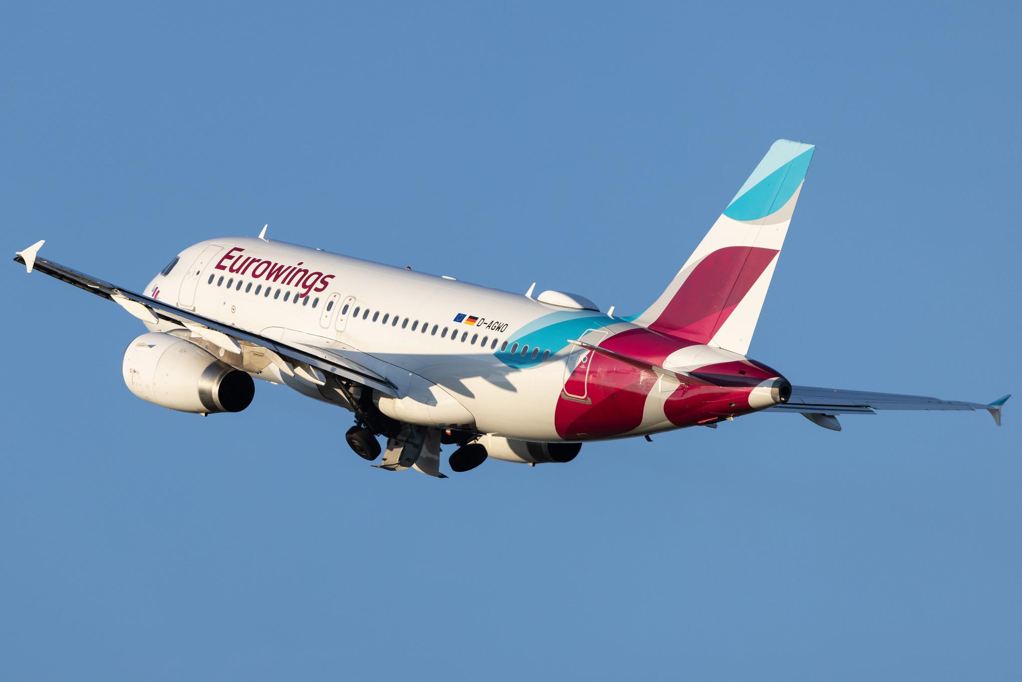 Hamburg Airport: Eurowings (EW / EWG) | Airbus A319-132 A319 | D-AGWO | MSN 4166