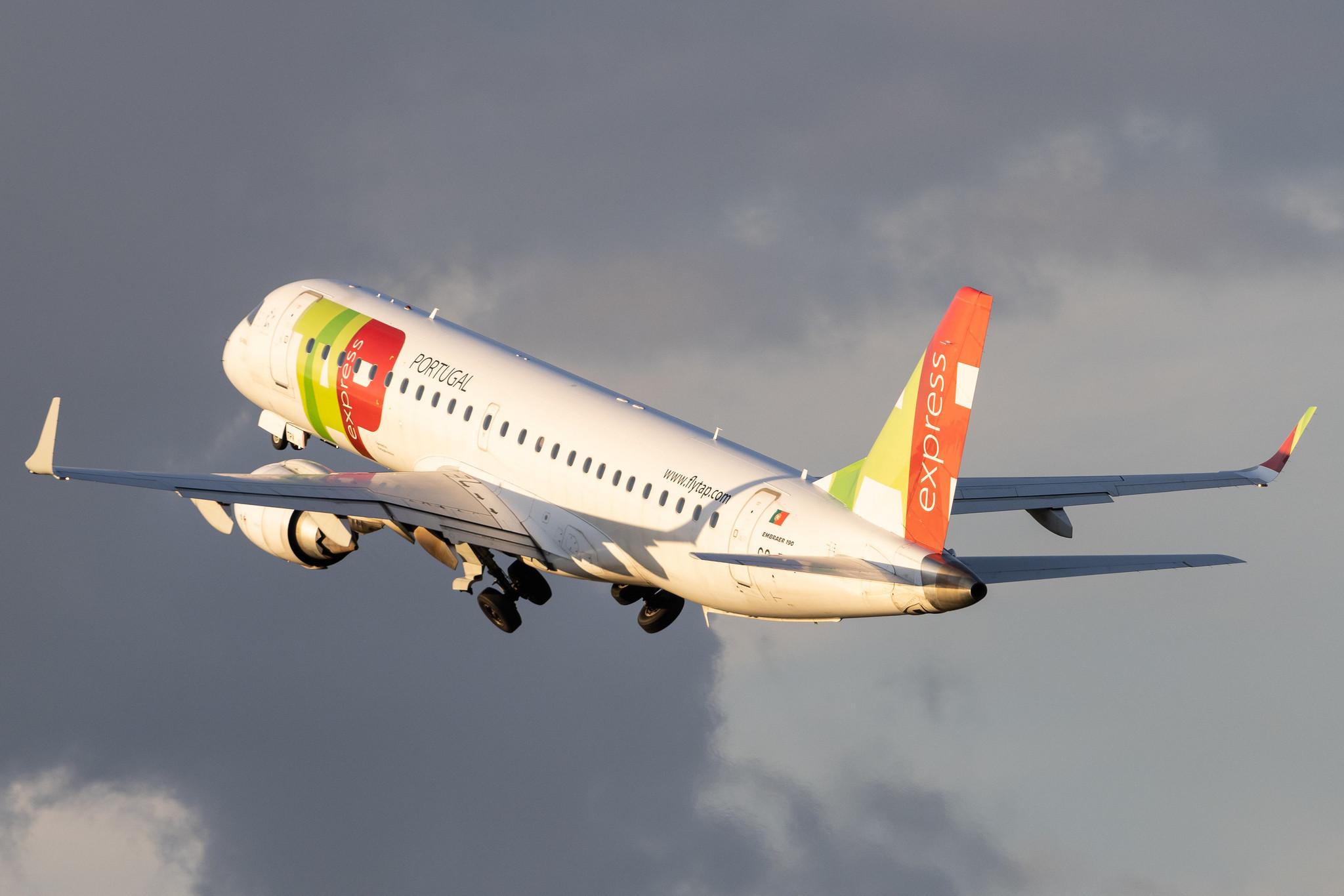 Hamburg Airport: TAP Express (TP / TAP) | Operator: Portugália Airlines | Embraer E190LR E190 | CS-TPV | MSN 19000541