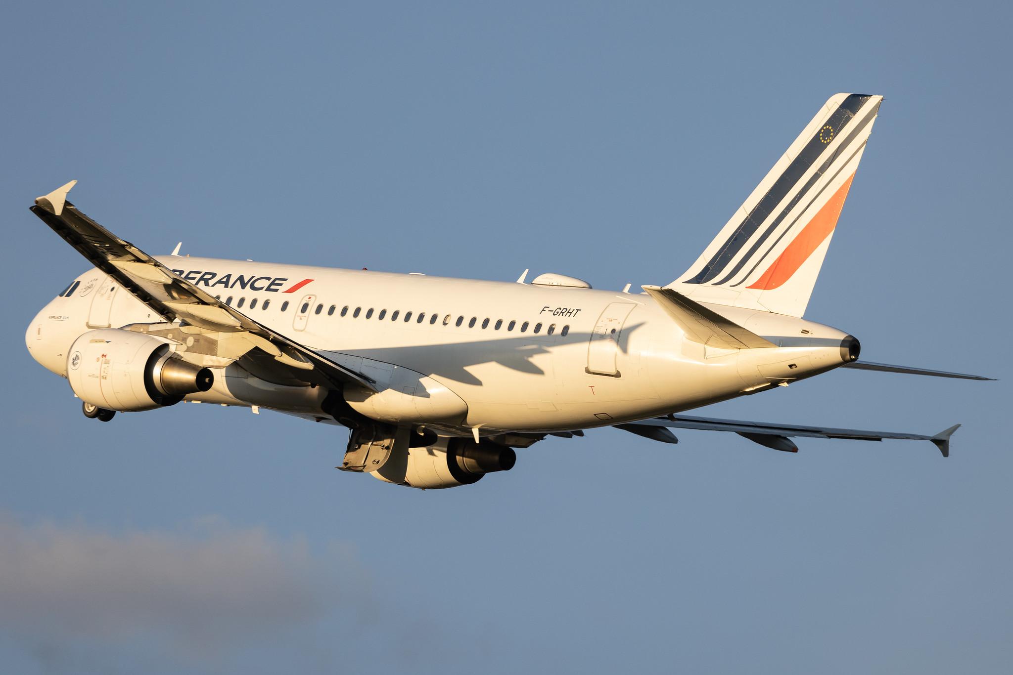 Hamburg Airport: Air France (AF / AFR) |  Airbus A319-111 A319 | F-GRHT | MSN 1449