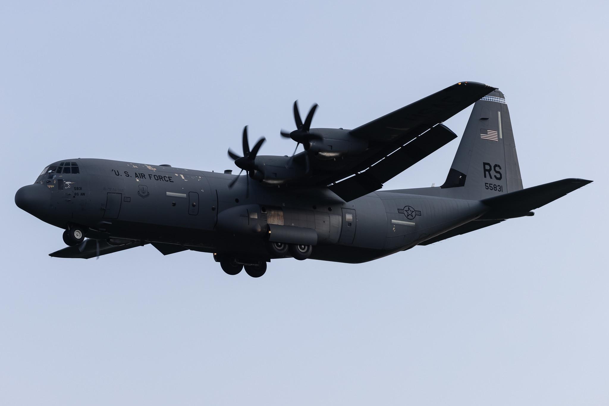 Ramstein Air Base: United States Air Force (USAF) | Lockheed Martin C-130J-30 Hercules C130 | 15-5831 | MSN 5831