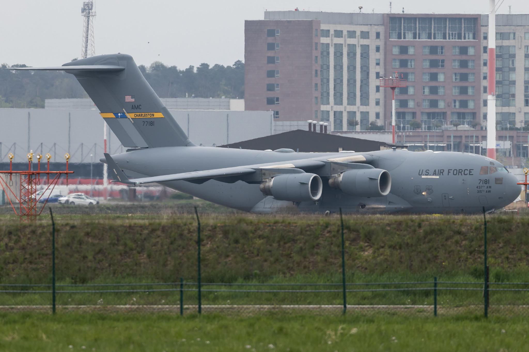 Ramstein Air Base: United States Air Force (USAF) | Boeing C-17A Globemaster III C17 | 07-7181 | MSN P-181