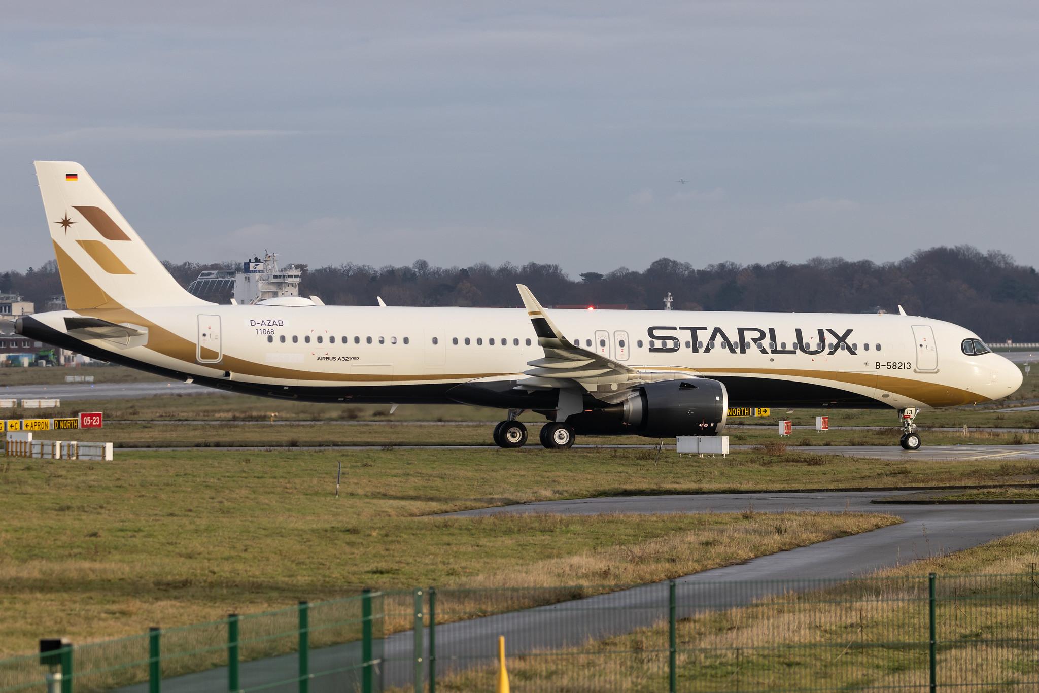 Hamburg Finkenwerder: Starlux Airlines (JX / SJX) | Airbus A321-252NX A21N | D-AZAB | B-58213 | MSN 11068