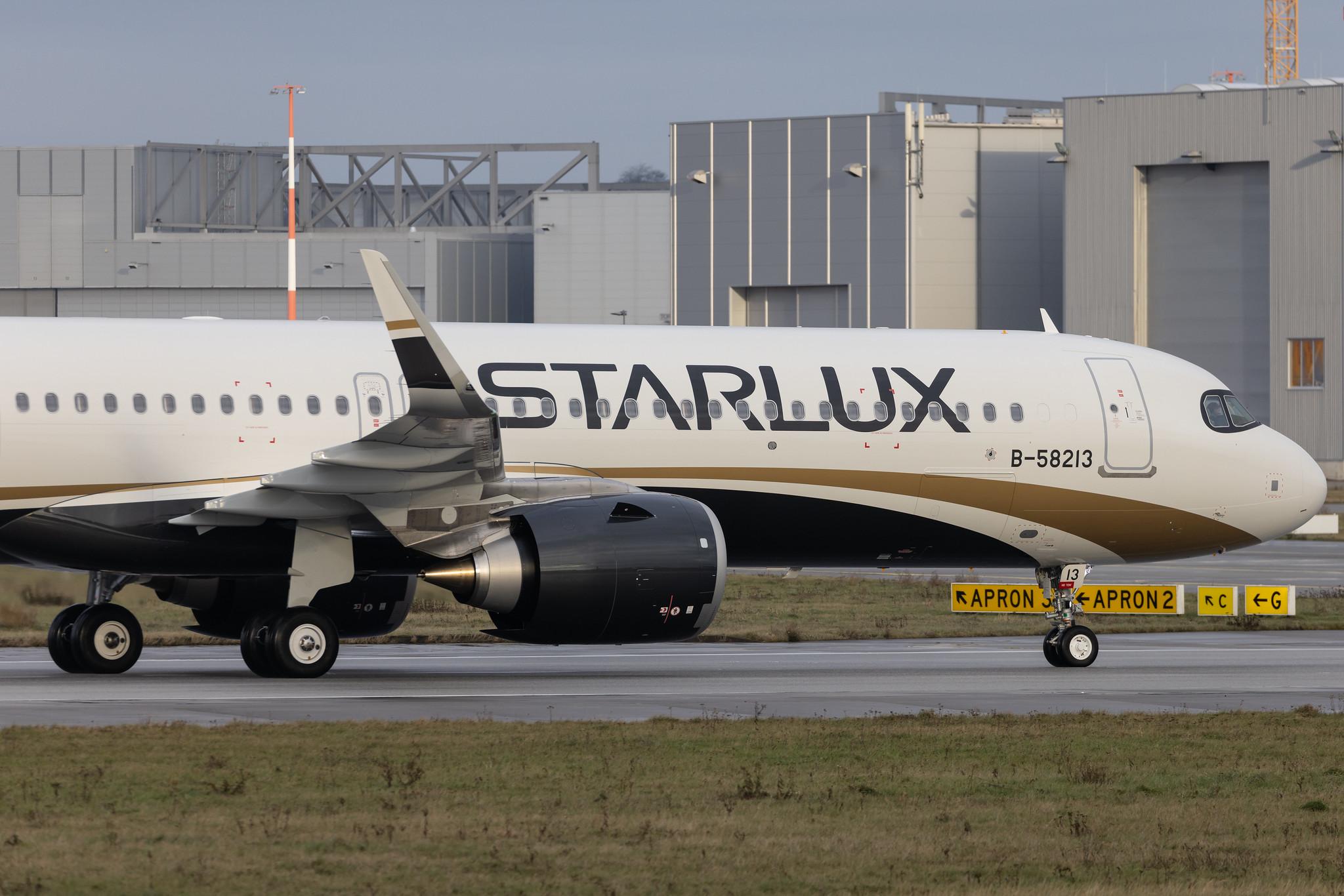 Hamburg Finkenwerder: Starlux Airlines (JX / SJX) | Airbus A321-252NX A21N | D-AZAB | B-58213 | MSN 11068
