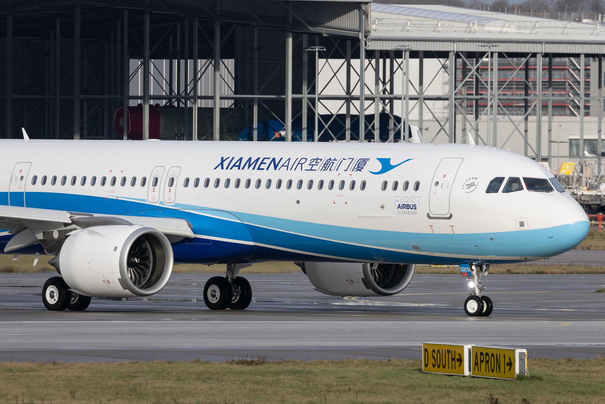 Hamburg Finkenwerder: Xiamen Airlines | Airbus A321-251NX A21N | D-AZWD | B-32CU | MSN 11190