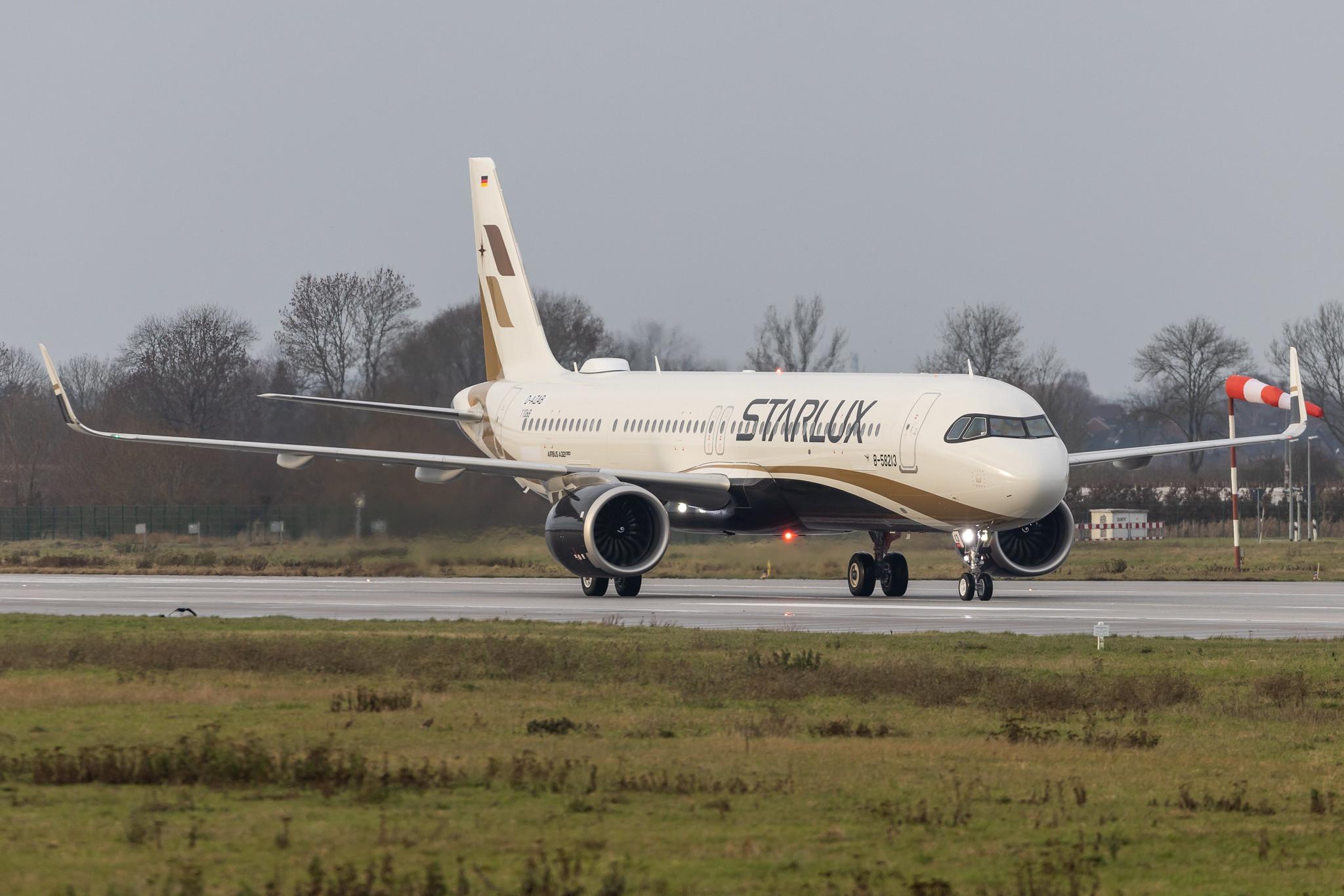 Hamburg Finkenwerder: Starlux Airlines (JX / SJX) | Airbus A321-252NX A21N | D-AZAB | B-58213 | MSN 11068
