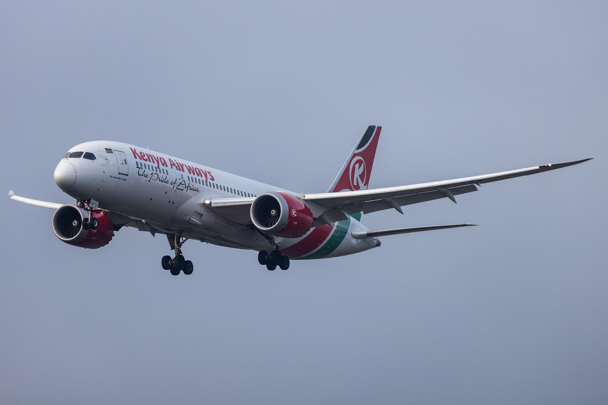 Amsterdam Schiphol: Kenya Airways (KQ / KQA) |  Boeing 787-8 Dreamliner B788 | 5Y-KZH | MSN 36045