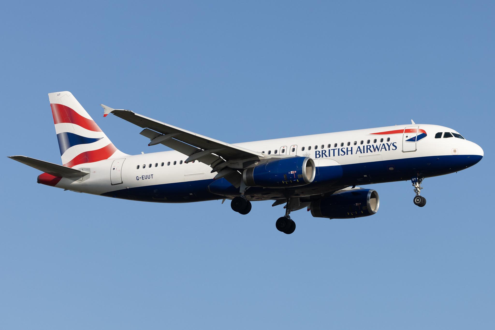 London Heathrow: British Airways (BA / BAW) |  Airbus A320-232 A320 | G-EUUT | MSN 3314