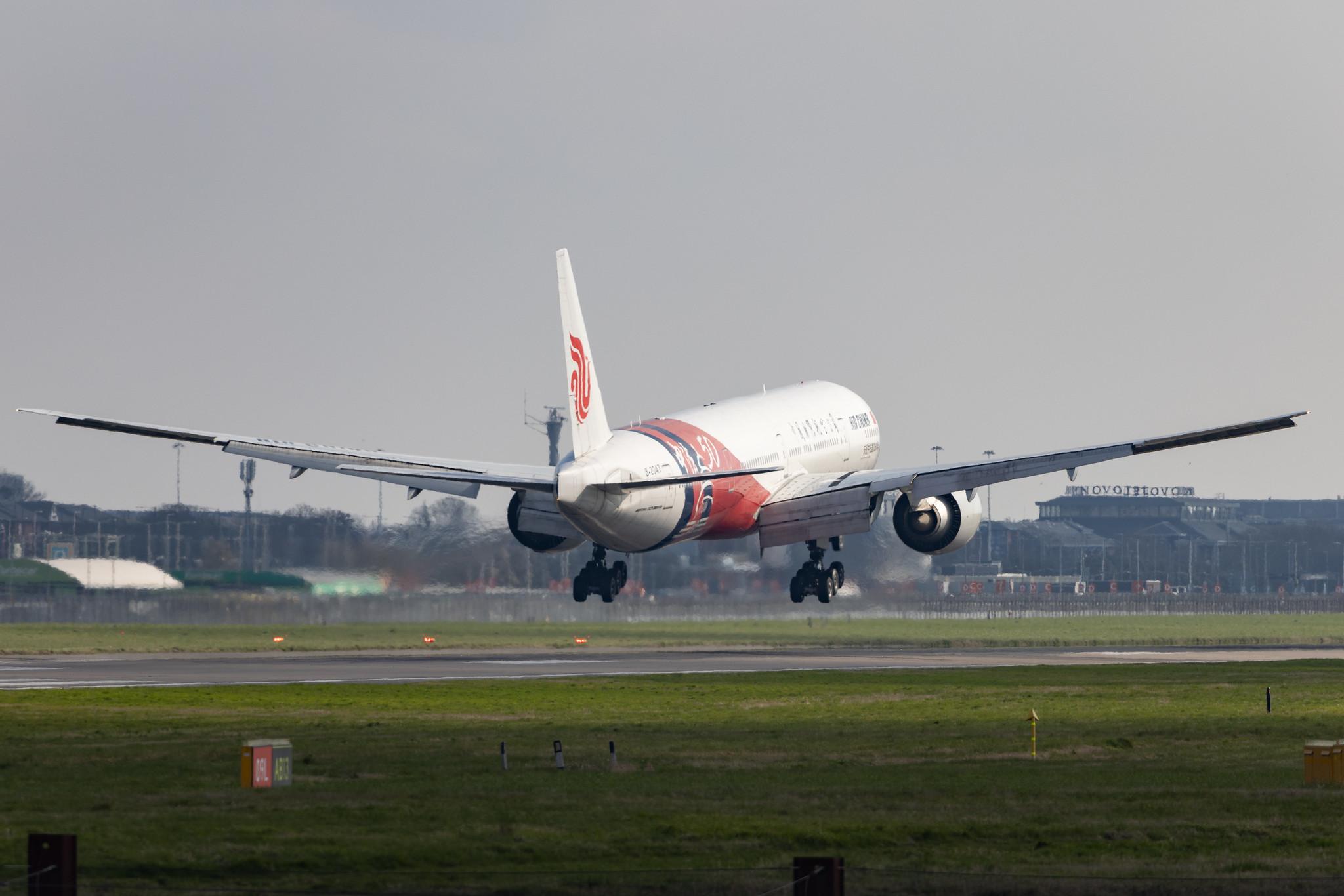 London Heathrow: Air China (CA / CCA) |  Livery: 50° Anniversaire Chine-France Livery |  Boeing 777-39L(ER) B77W | B-2047 | MSN 60374