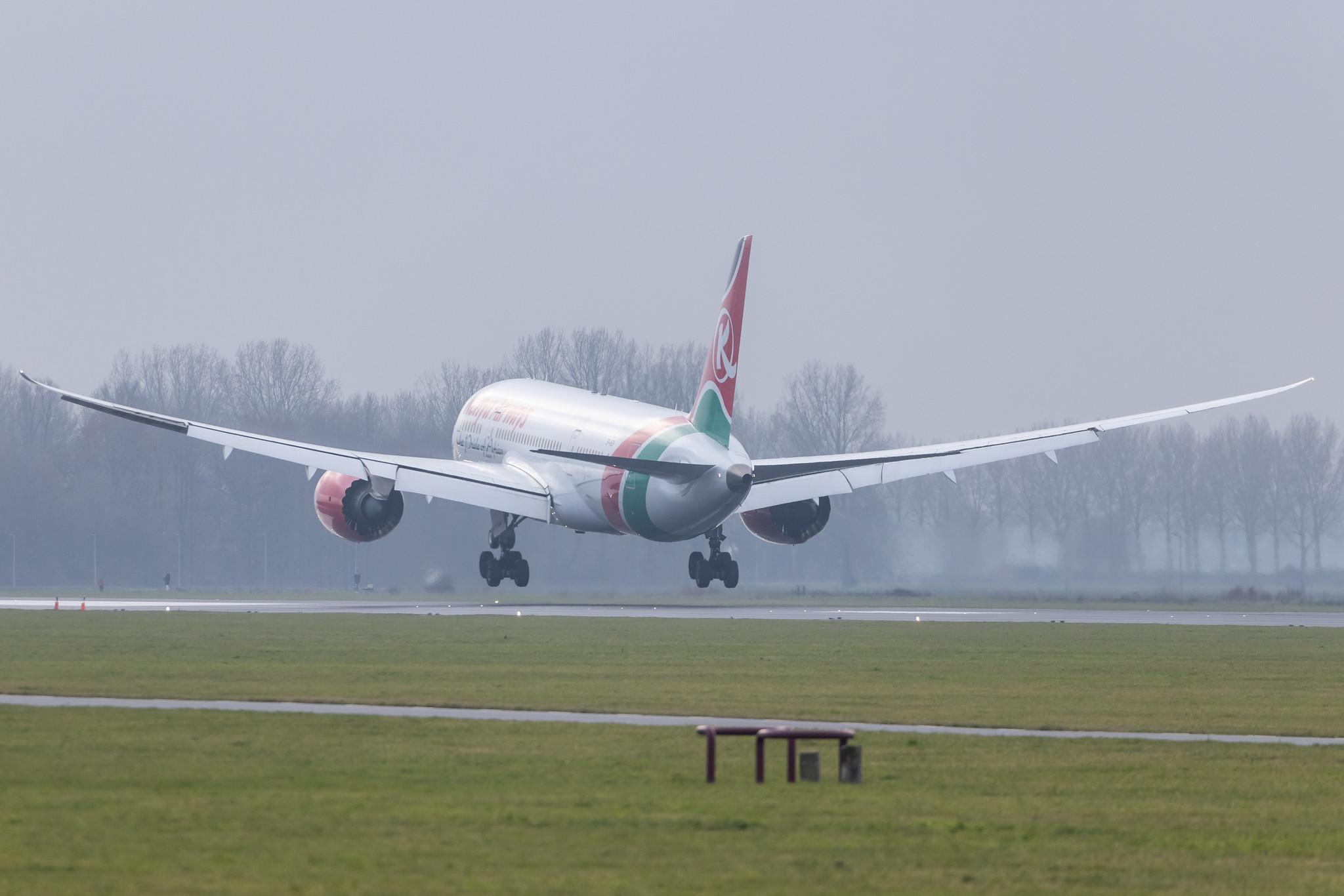 Amsterdam Schiphol: Kenya Airways (KQ / KQA) |  Boeing 787-8 Dreamliner B788 | 5Y-KZH | MSN 36045