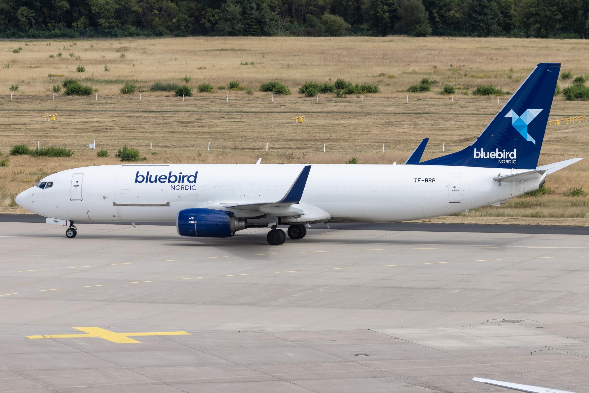 Köln Bonn Airport: Bluebird Nordic (BO / BBD) | Boeing 737-8F2(BCF) B738 | TF-BBP | MSN 29788