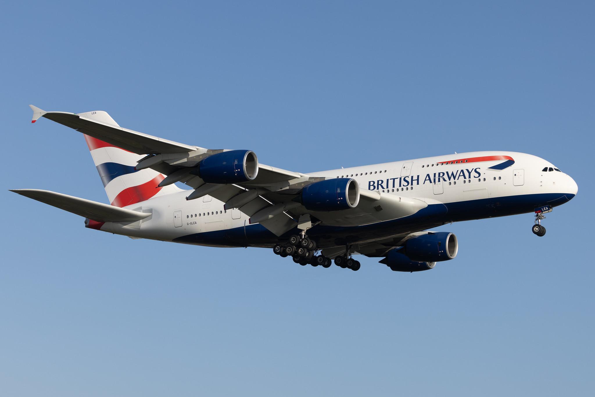 London Heathrow: British Airways (BA / BAW) |  Airbus A380-841 A388 | G-XLEA | MSN 095