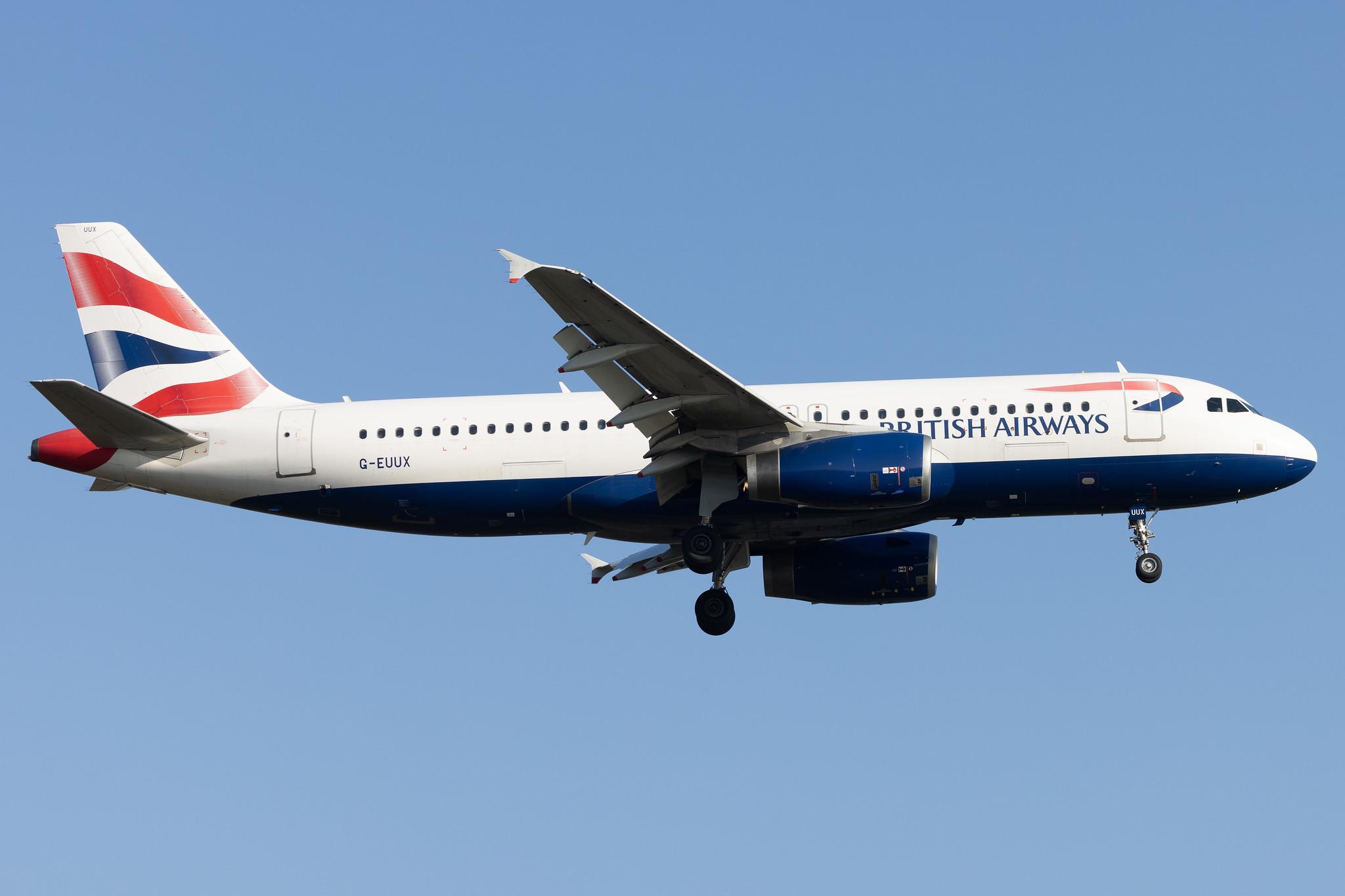 London Heathrow: British Airways (BA / BAW) |  Airbus A320-232 A320 | G-EUUX | MSN 3550