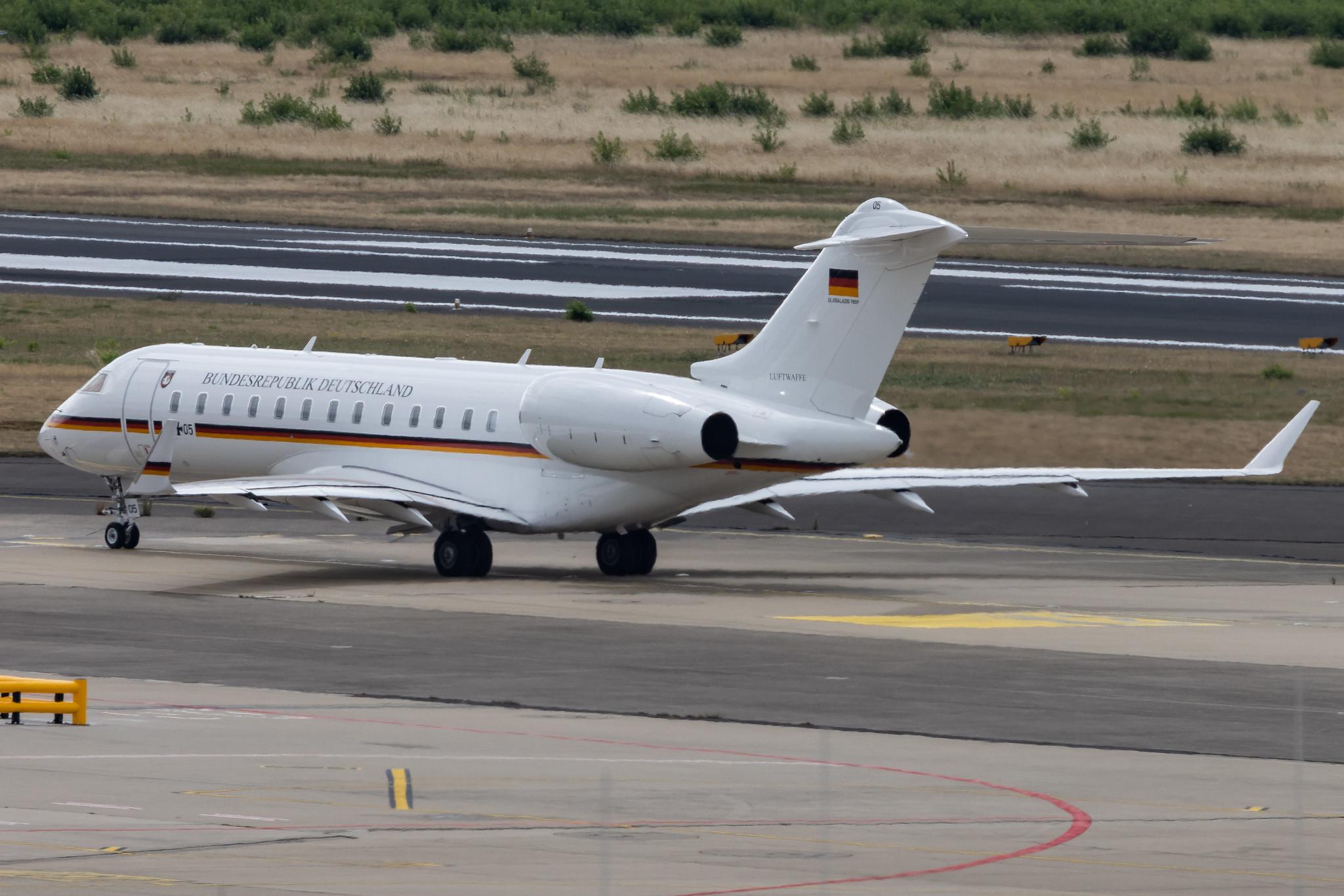 Köln Bonn Airport: German Air Force (/ GAF) | Bombardier BD-700-1A10 Global 6000 GLEX | 14+05 | MSN 9859