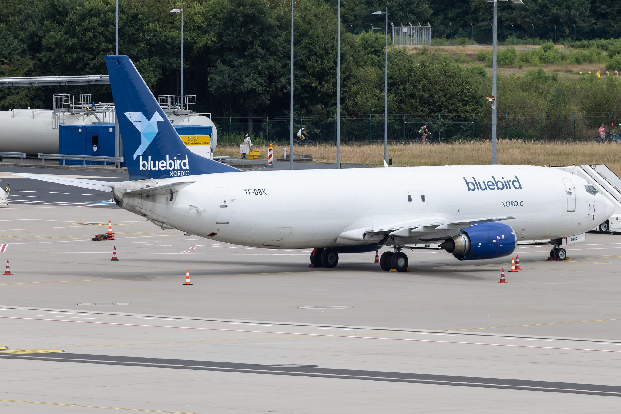 Köln Bonn Airport: Bluebird Nordic (BO / BBD) | Boeing 737-4Q8(SF) B734 | TF-BBK | MSN 26302