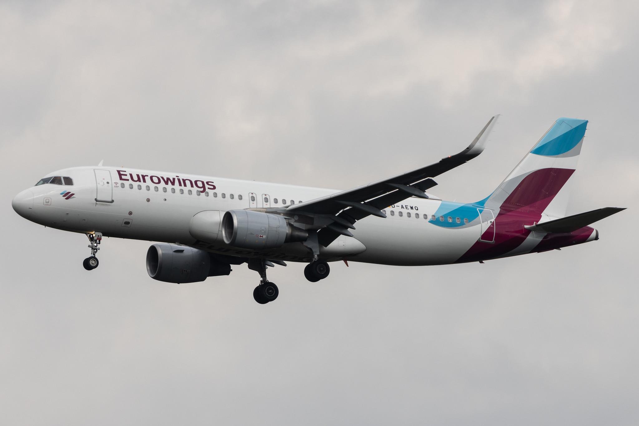 Köln Bonn Airport: Eurowings (EW / EWG) | Airbus A320-214 A320 | D-AEWQ | MSN 7398