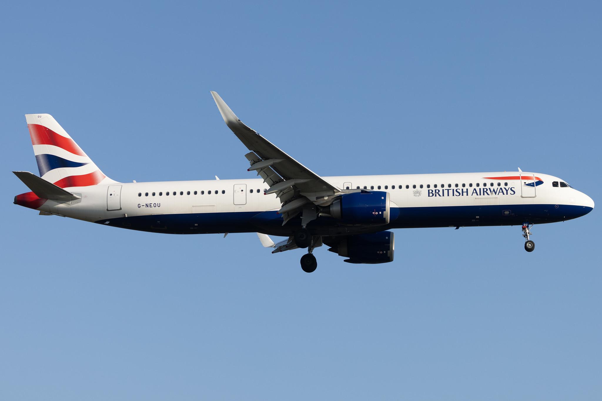 London Heathrow: British Airways (BA / BAW) |  Airbus A321-251NX A21N | G-NEOU | MSN 8804
