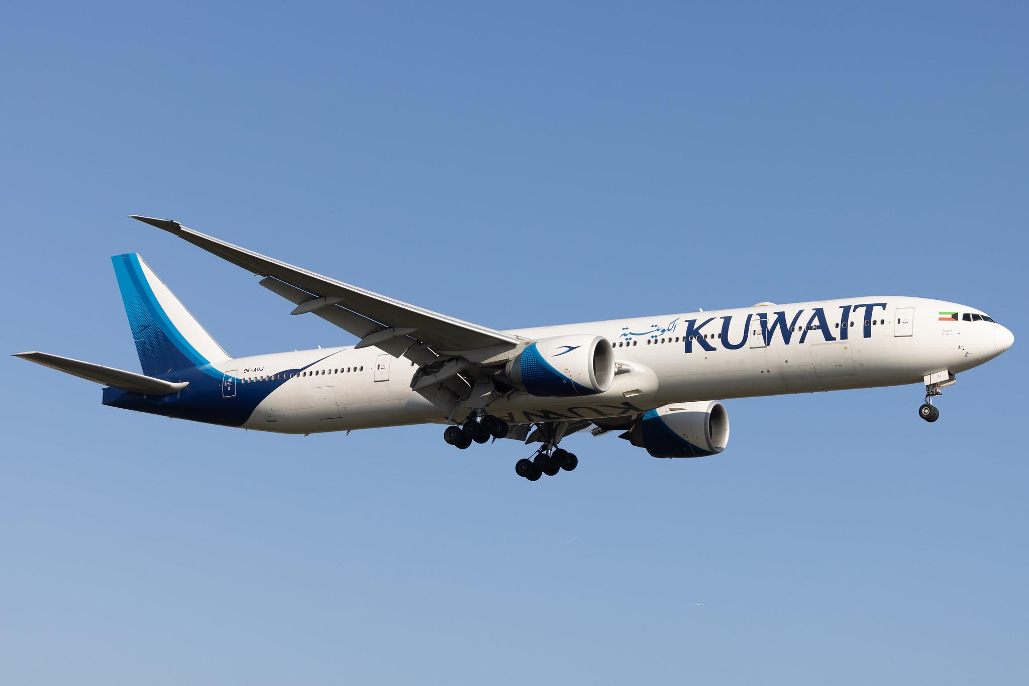 London Heathrow: Kuwait Airways (KU / KAC) |  Boeing 777-369(ER) B77W | 9K-AOJ | MSN 62567
