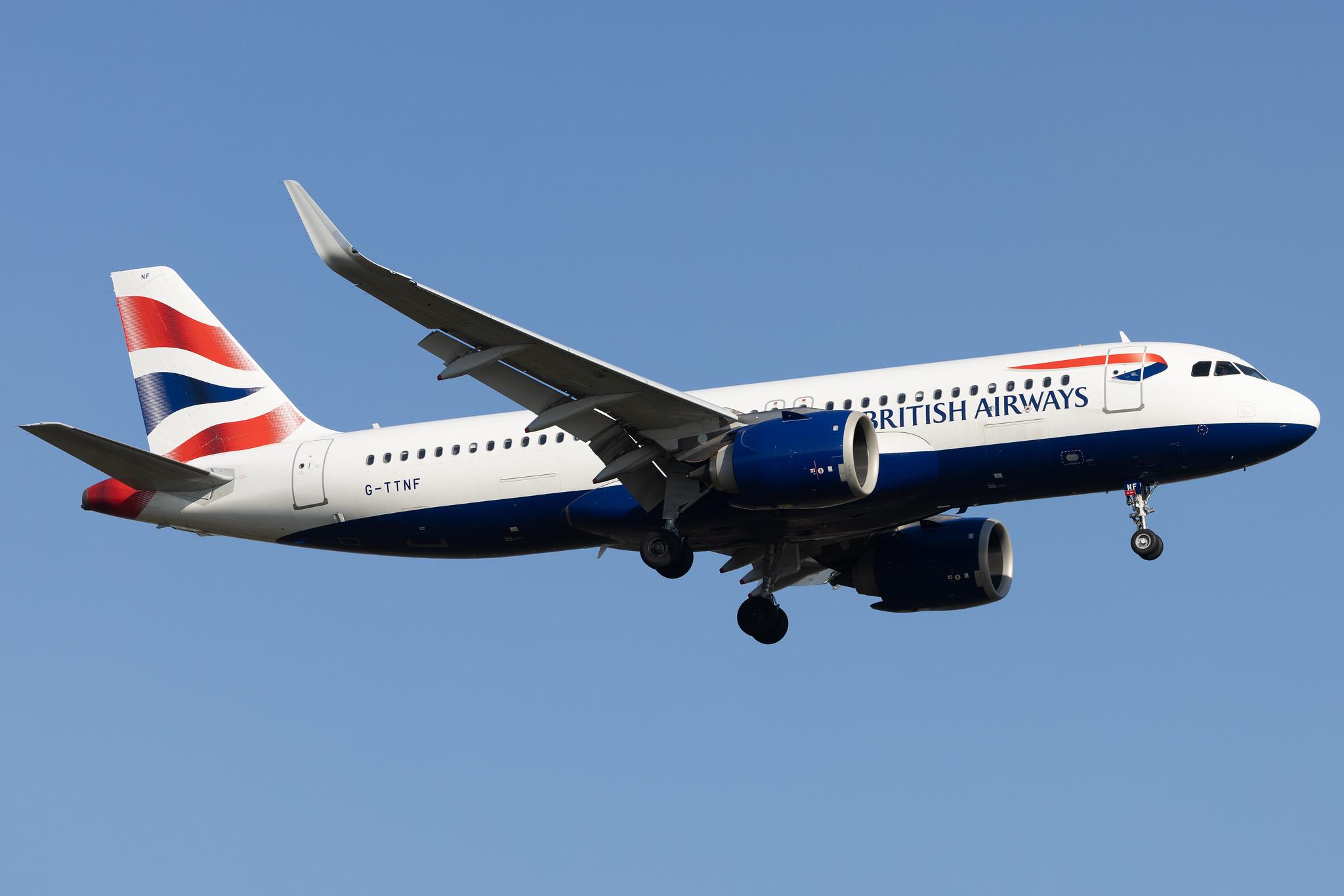 London Heathrow: British Airways (BA / BAW) |  Airbus A320-251N A20N | G-TTNF | MSN 8408