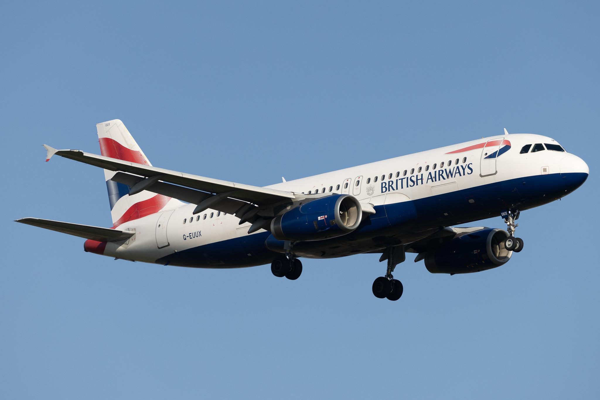 London Heathrow: British Airways (BA / BAW) |  Airbus A320-232 A320 | G-EUUX | MSN 3550
