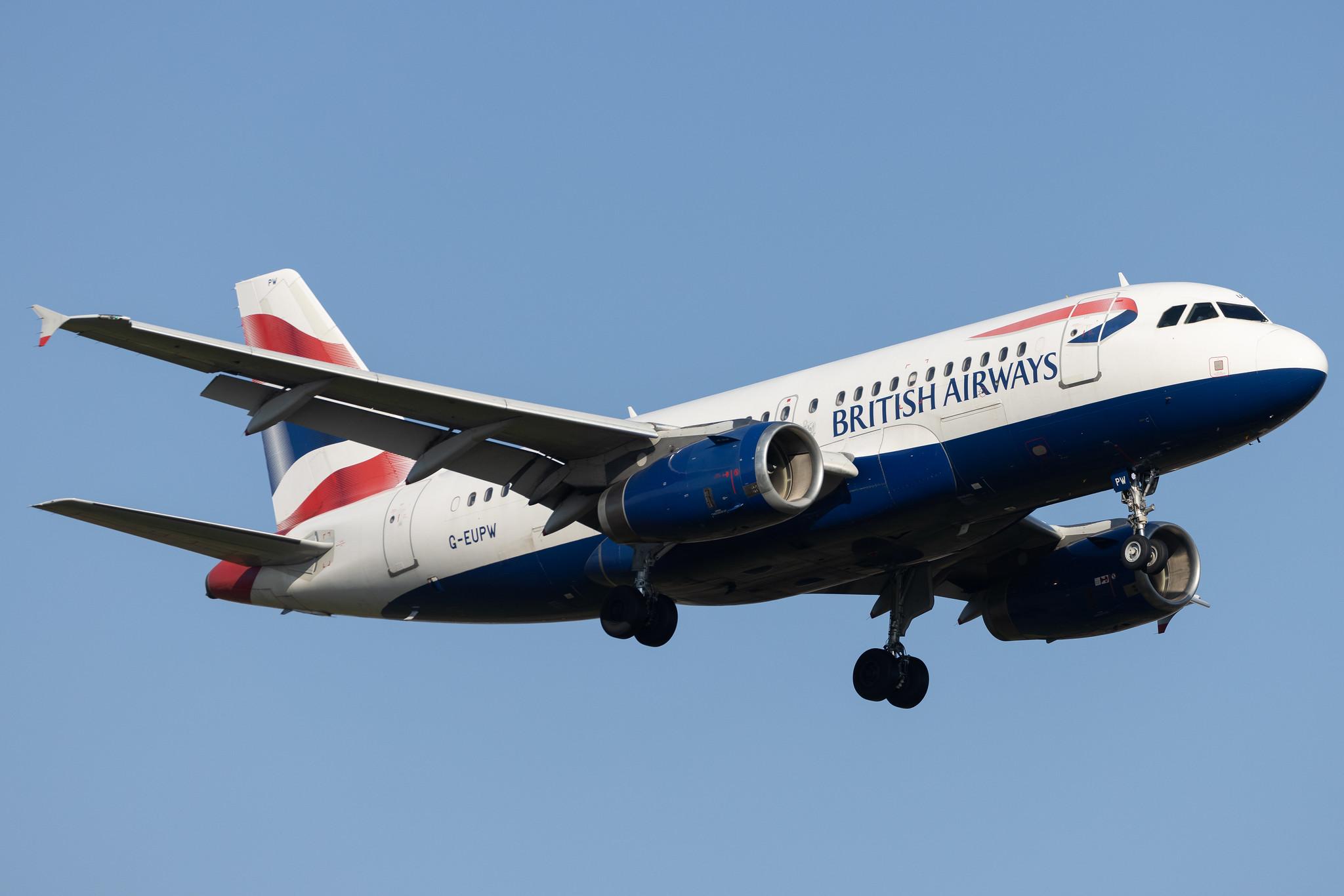 London Heathrow: British Airways (BA / BAW) |  Airbus A319-131 A319 | G-EUPW | MSN 1440