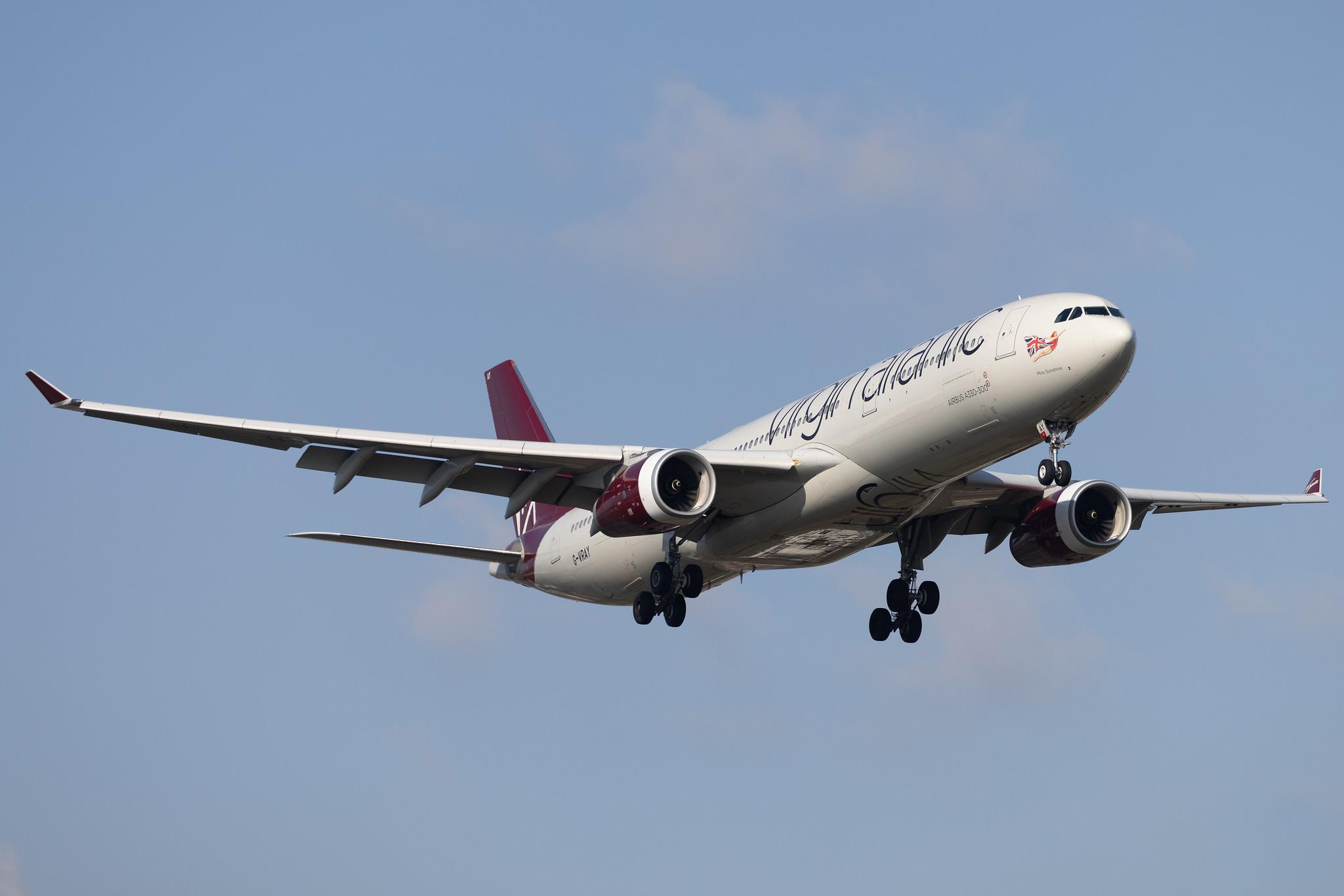 London Heathrow: Virgin Atlantic (VS / VIR) |  Airbus A330-343 A333 | G-VRAY | MSN 1296