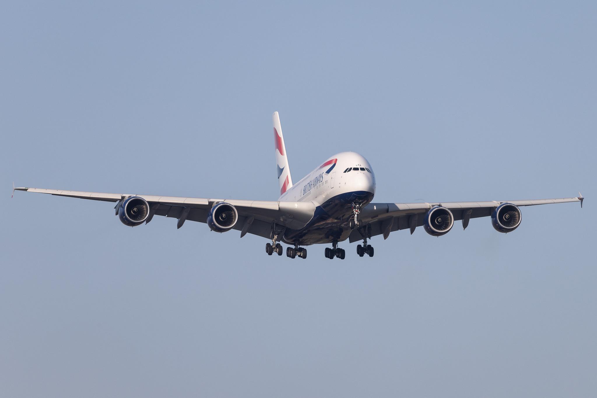 London Heathrow: British Airways (BA / BAW) |  Airbus A380-841 A388 | G-XLEA | MSN 095