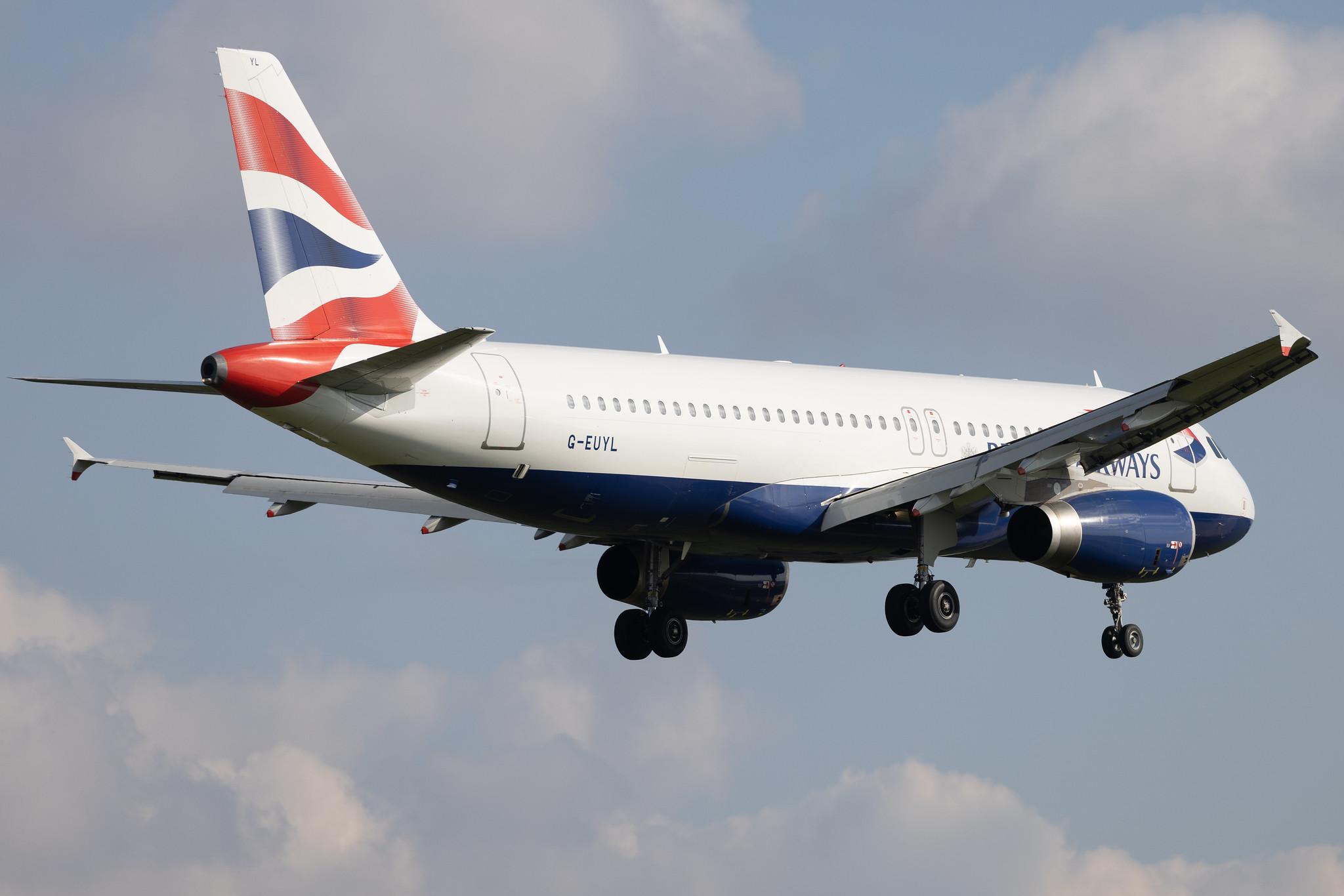 London Heathrow: British Airways (BA / BAW) | Airbus A320-232 A320 | G-EUYL | MSN 4725