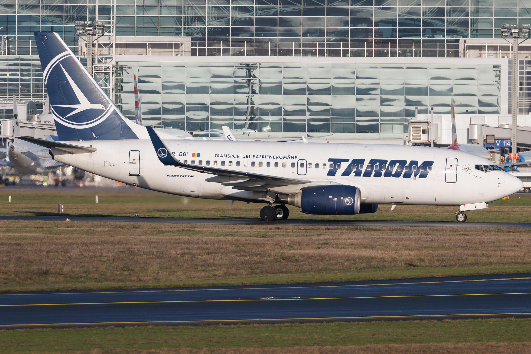 Frankfurt Airport: Tarom (RO / ROT) | Boeing 737-78J B737 | YR-BGI | MSN 28439