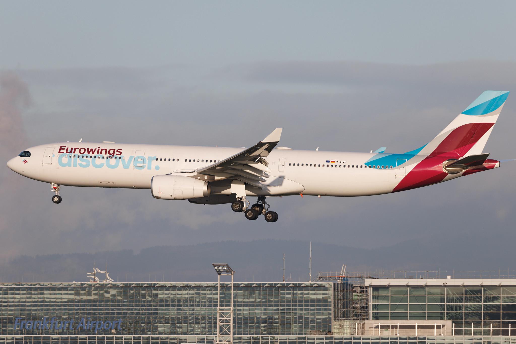 Frankfurt Airport: Eurowings Discover (4Y / OCN) | Airbus A330-343 A333 | D-AIKH | MSN 0648