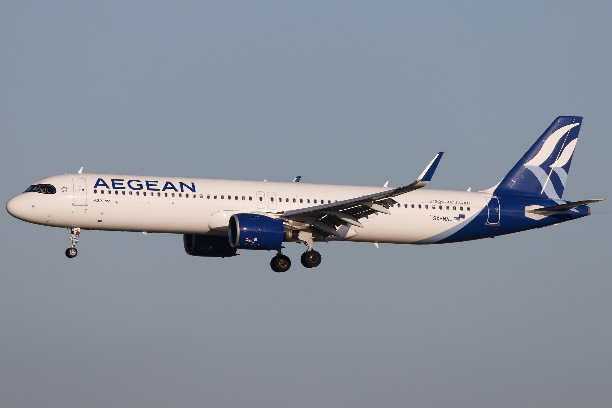Frankfurt Airport: Aegean Airlines (A3 / AEE) |  Airbus A321-271NX A21N | SX-NAL | MSN 10967