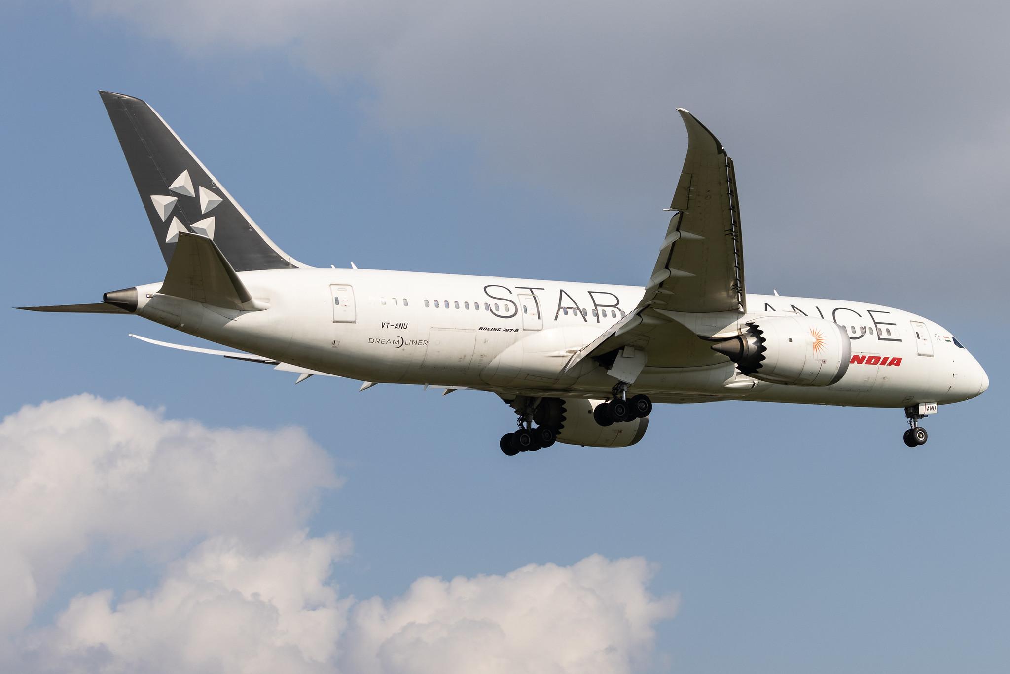 London Heathrow: Air India (AI / AIC) | Livery: Star Alliance Livery | Boeing 787-8 Dreamliner B788 | VT-ANU | MSN 36292