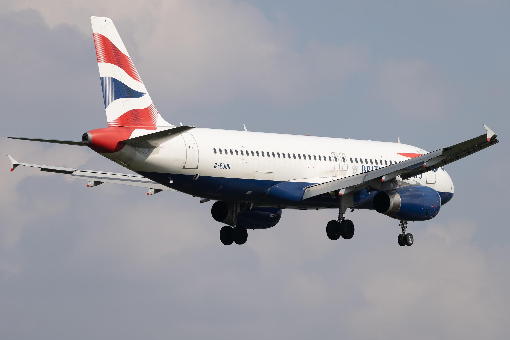 London Heathrow: British Airways (BA / BAW) | Airbus A320-232 A320 | G-EUUN | MSN 1910
