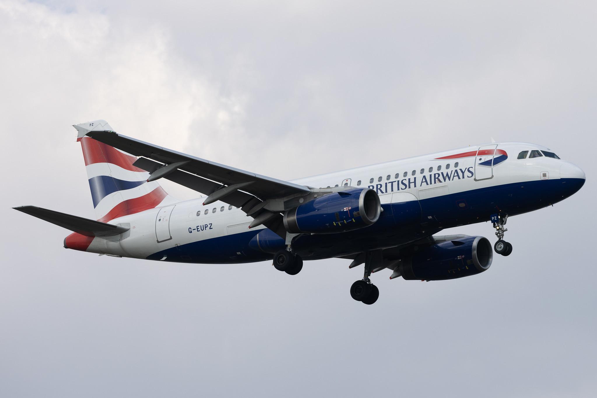 London Heathrow: British Airways (BA / BAW) | Airbus A319-131 A319 | G-EUPZ | MSN 1510