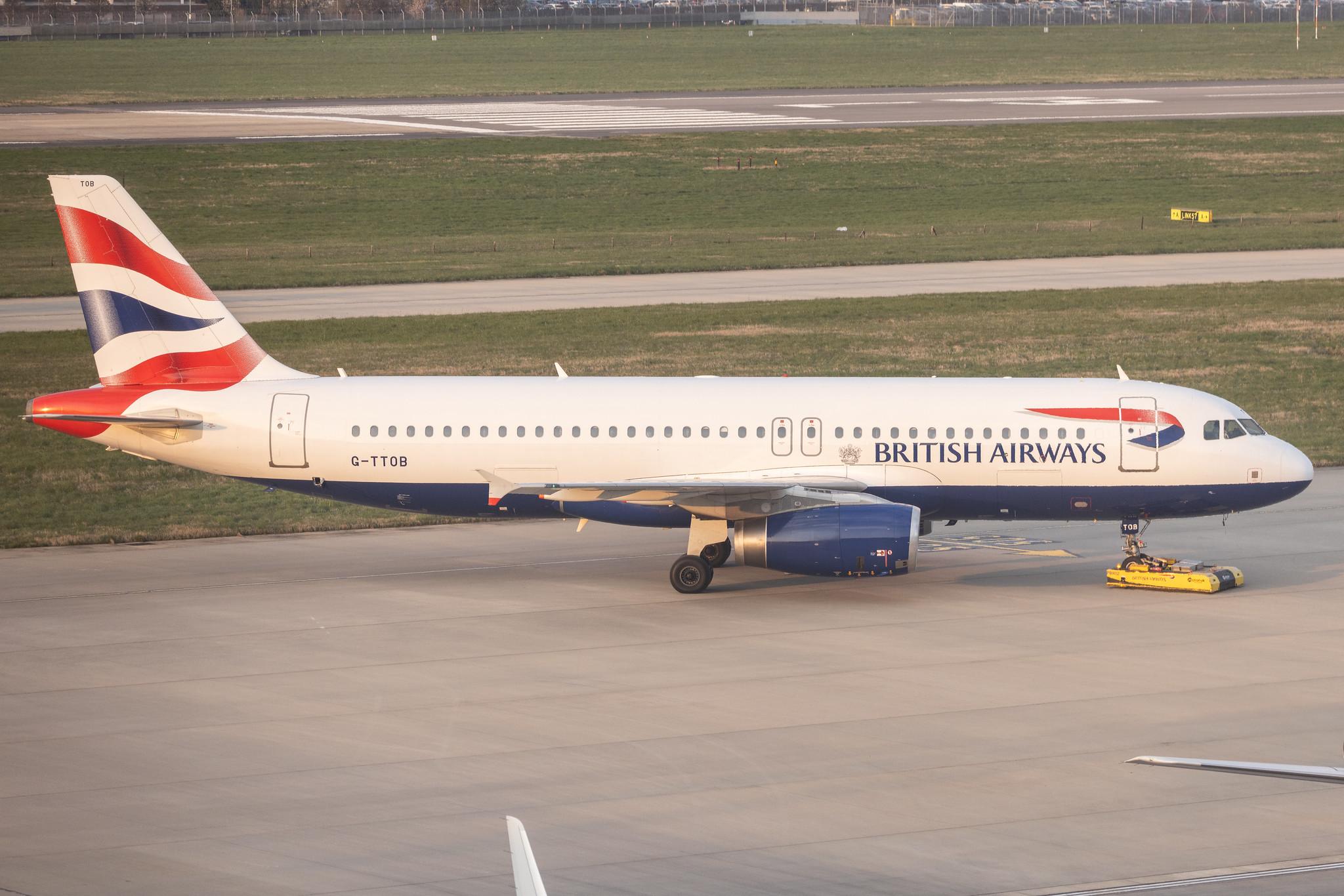 London Heathrow: British Airways (BA / BAW) | Airbus A320-232 A320 | G-TTOB | MSN 1687