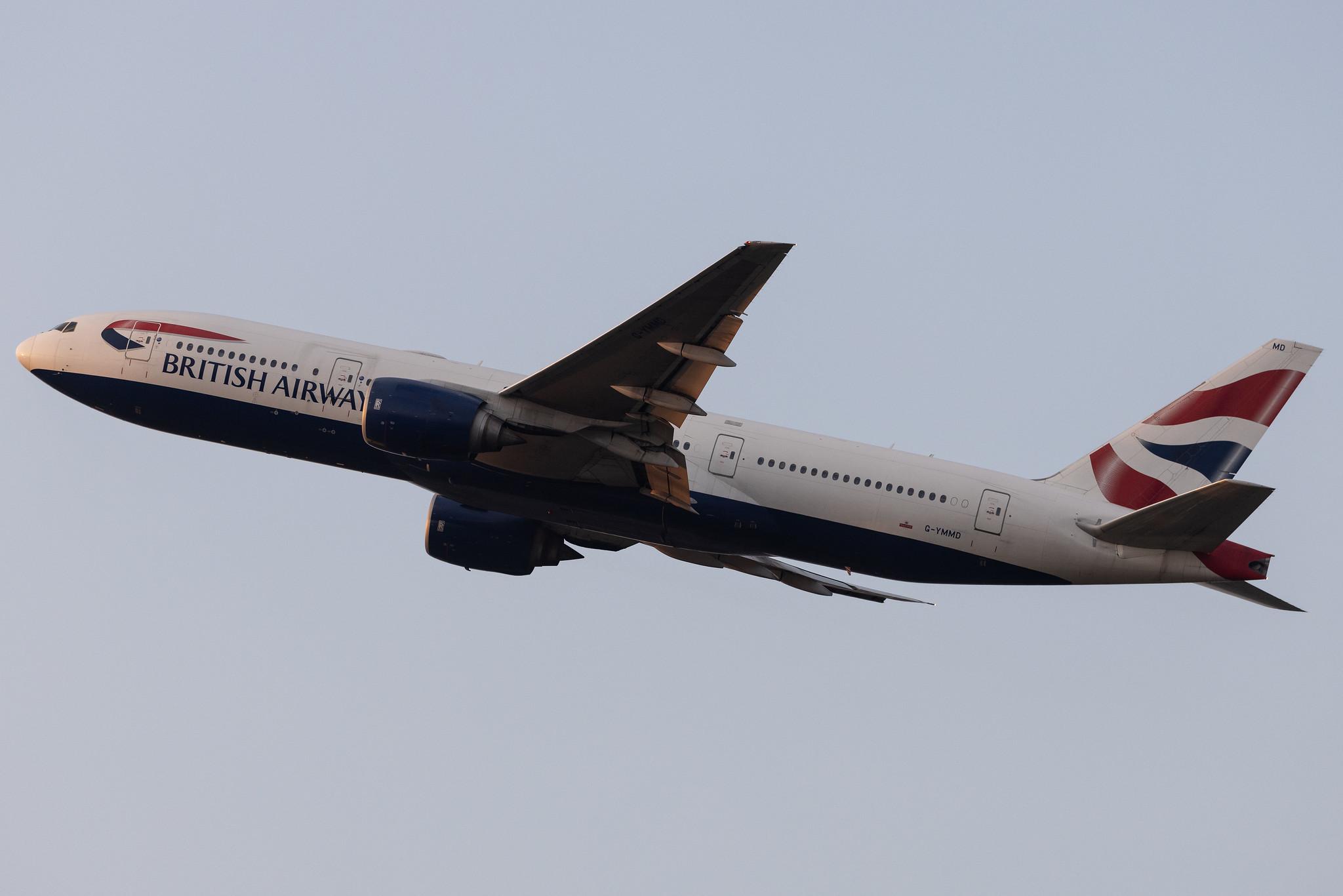 London Heathrow: British Airways (BA / BAW) | Boeing 777-236(ER) B772 | G-YMMD | MSN 30305