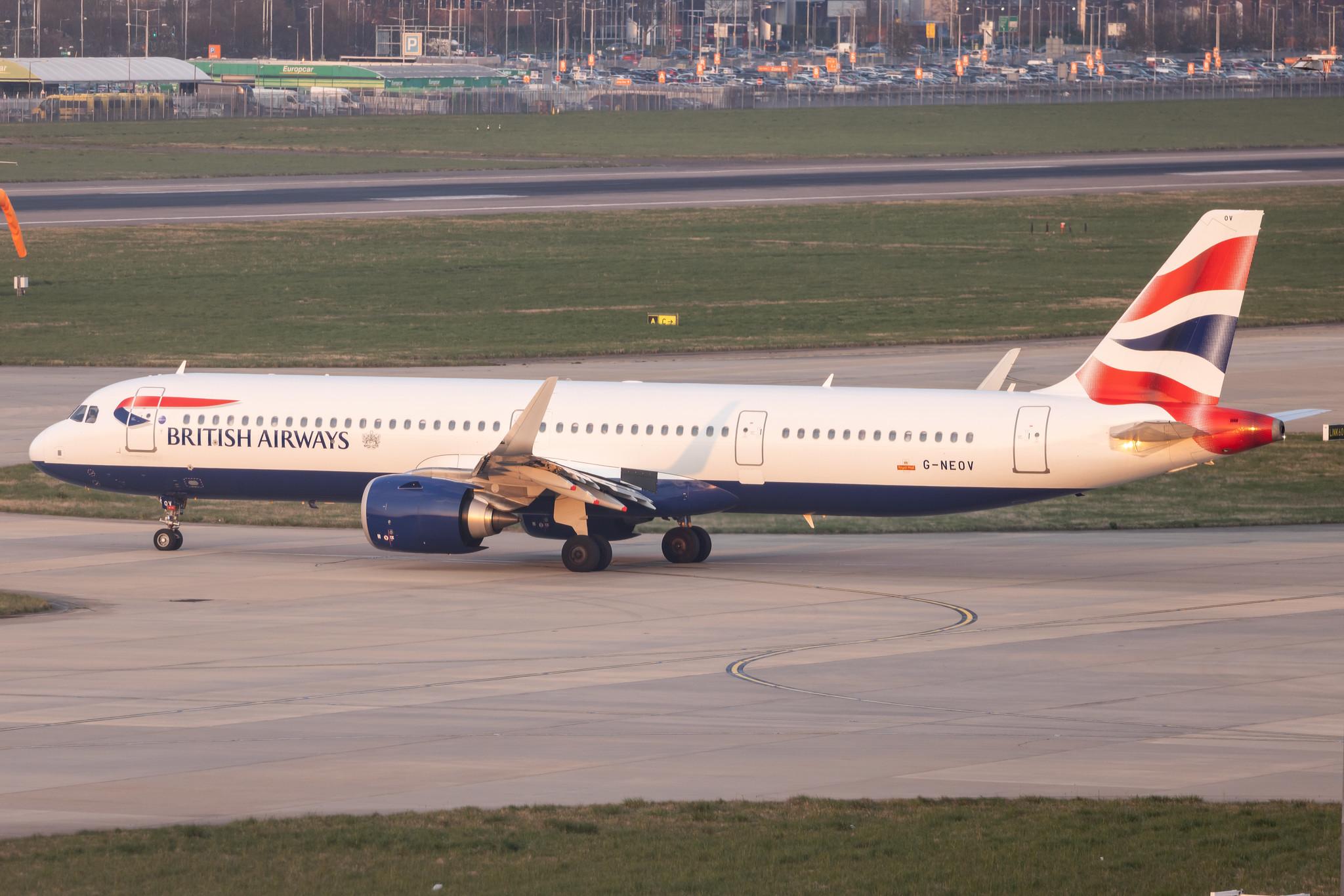 London Heathrow: British Airways (BA / BAW) | Airbus A321-251NX A21N | G-NEOV | MSN 8930