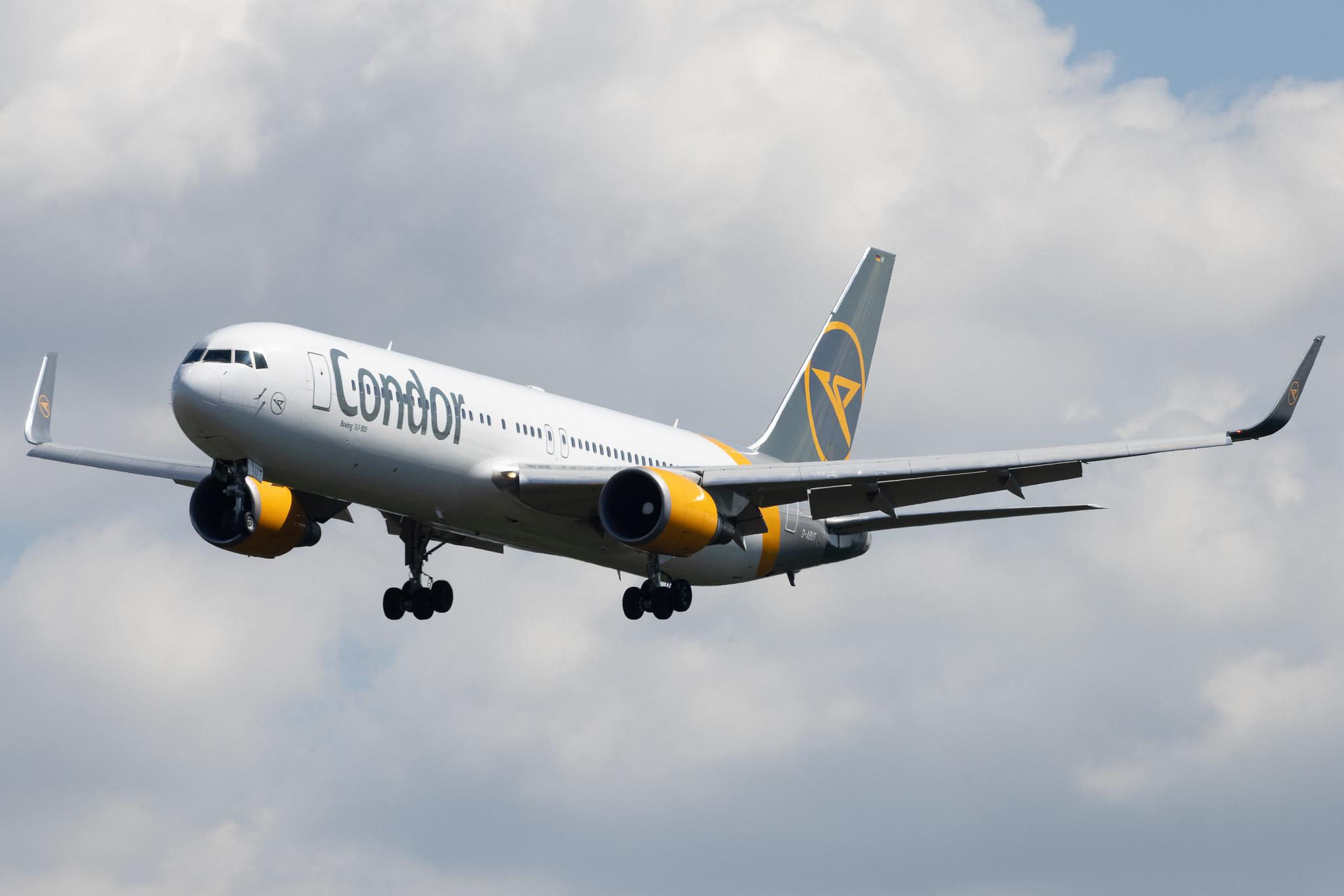 Frankfurt Airport: Condor (DE / CFG) |  Boeing 767-3Q8(ER) B763 | D-ABUT | MSN 29383