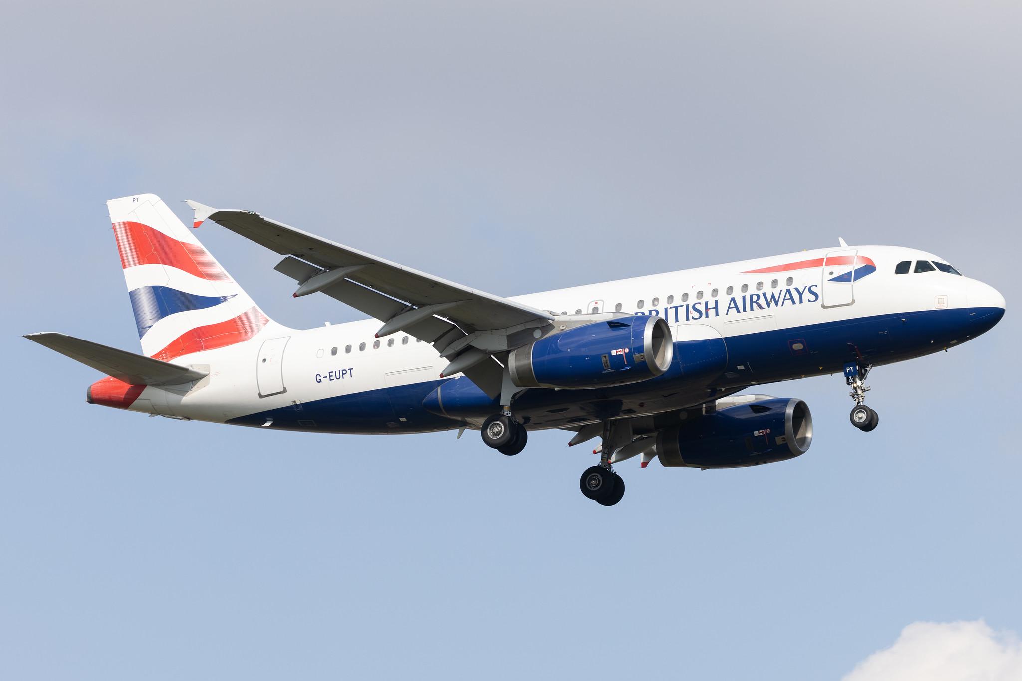 London Heathrow: British Airways (BA / BAW) | Airbus A319-131 A319 | G-EUPT | MSN 1380