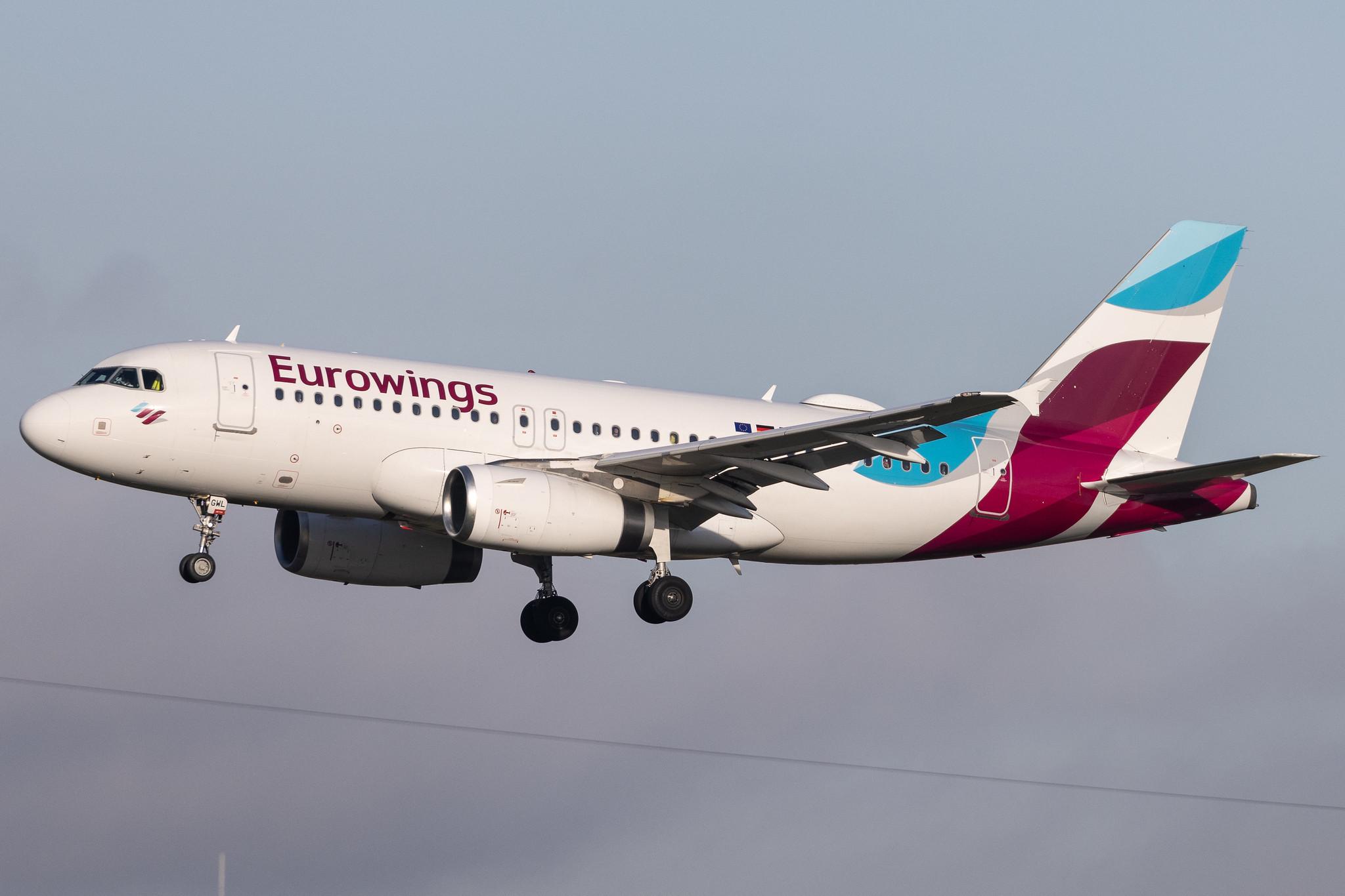 Frankfurt Airport: Eurowings (EW / EWG) | Airbus A319-132 A319 | D-AGWL | MSN 3534