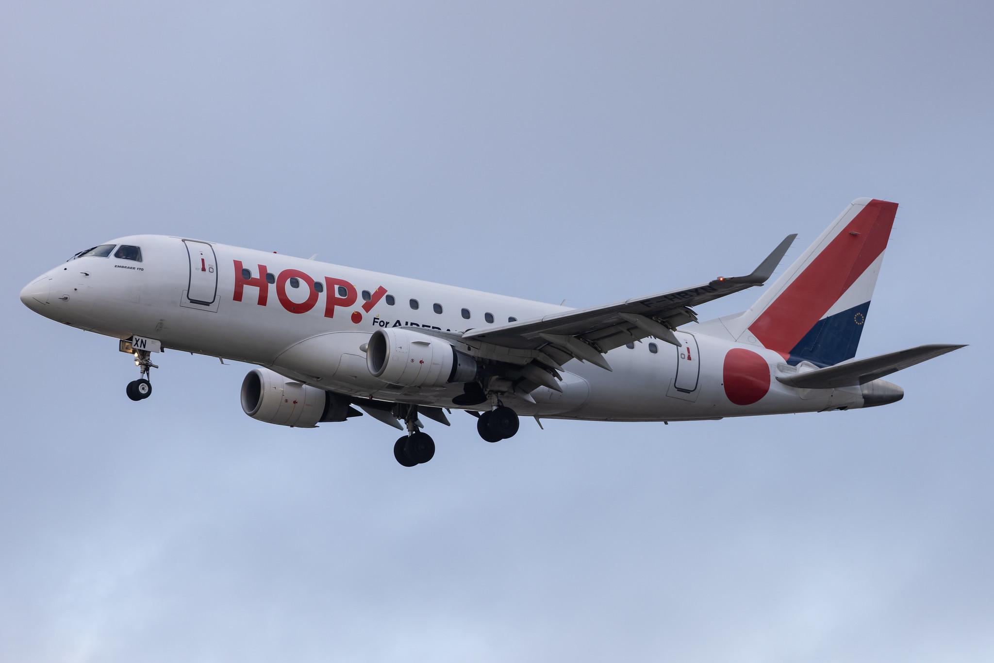 Frankfurt Airport: Air France (AF / AFR) | Operator: Air France Hop | Embraer E170LR E170 | F-HBXN | MSN 17000011