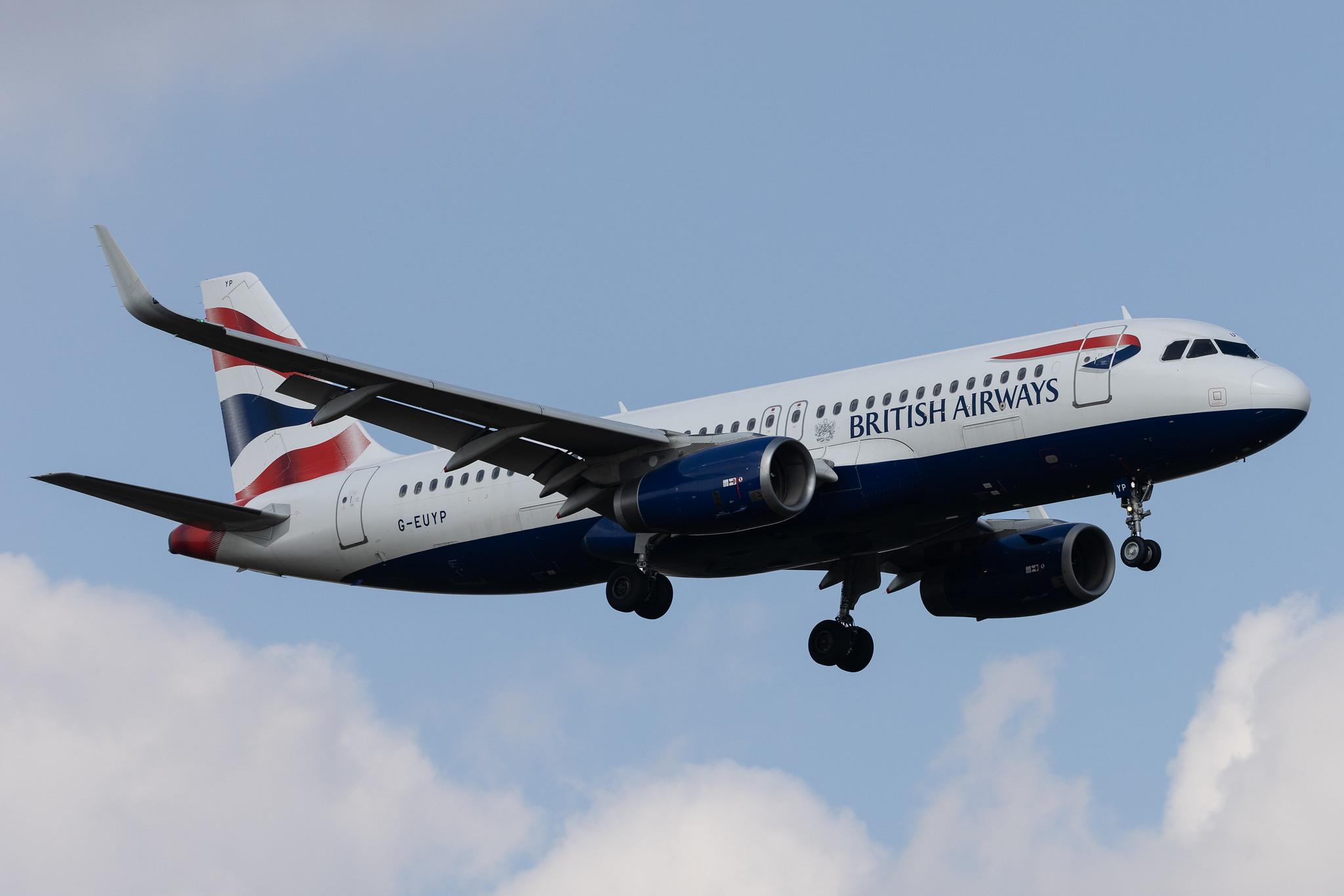 London Heathrow: British Airways (BA / BAW) | Airbus A320-232 A320 | G-EUYP | MSN 5784
